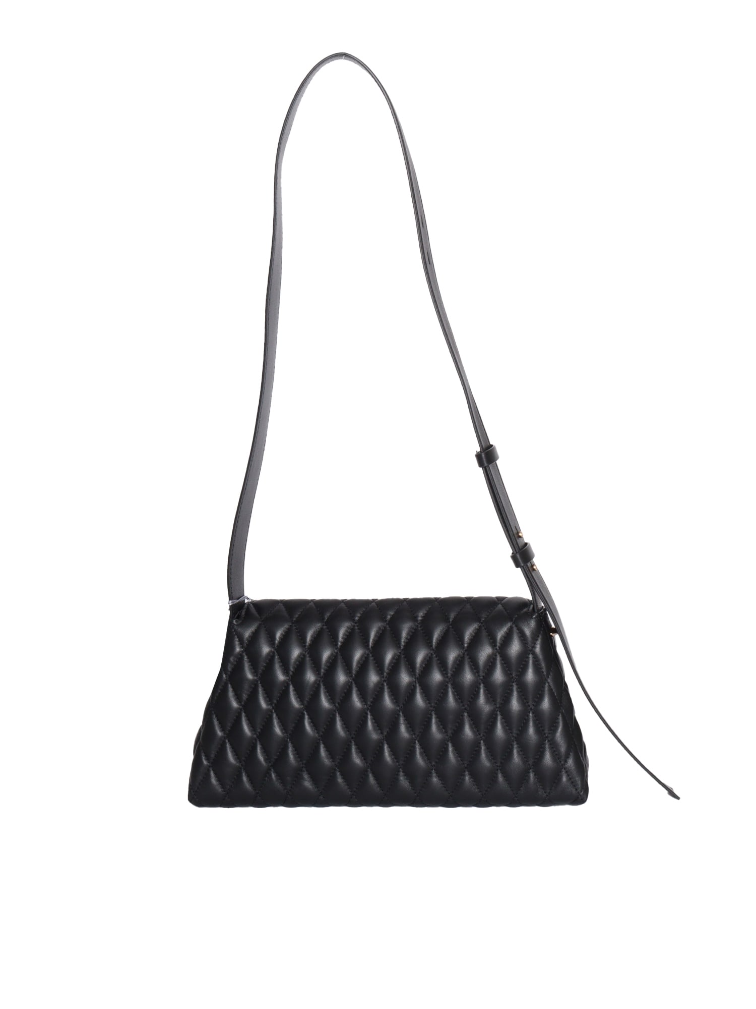 Shop Ballantyne Meghan Diamond Shoulder Bag In Black