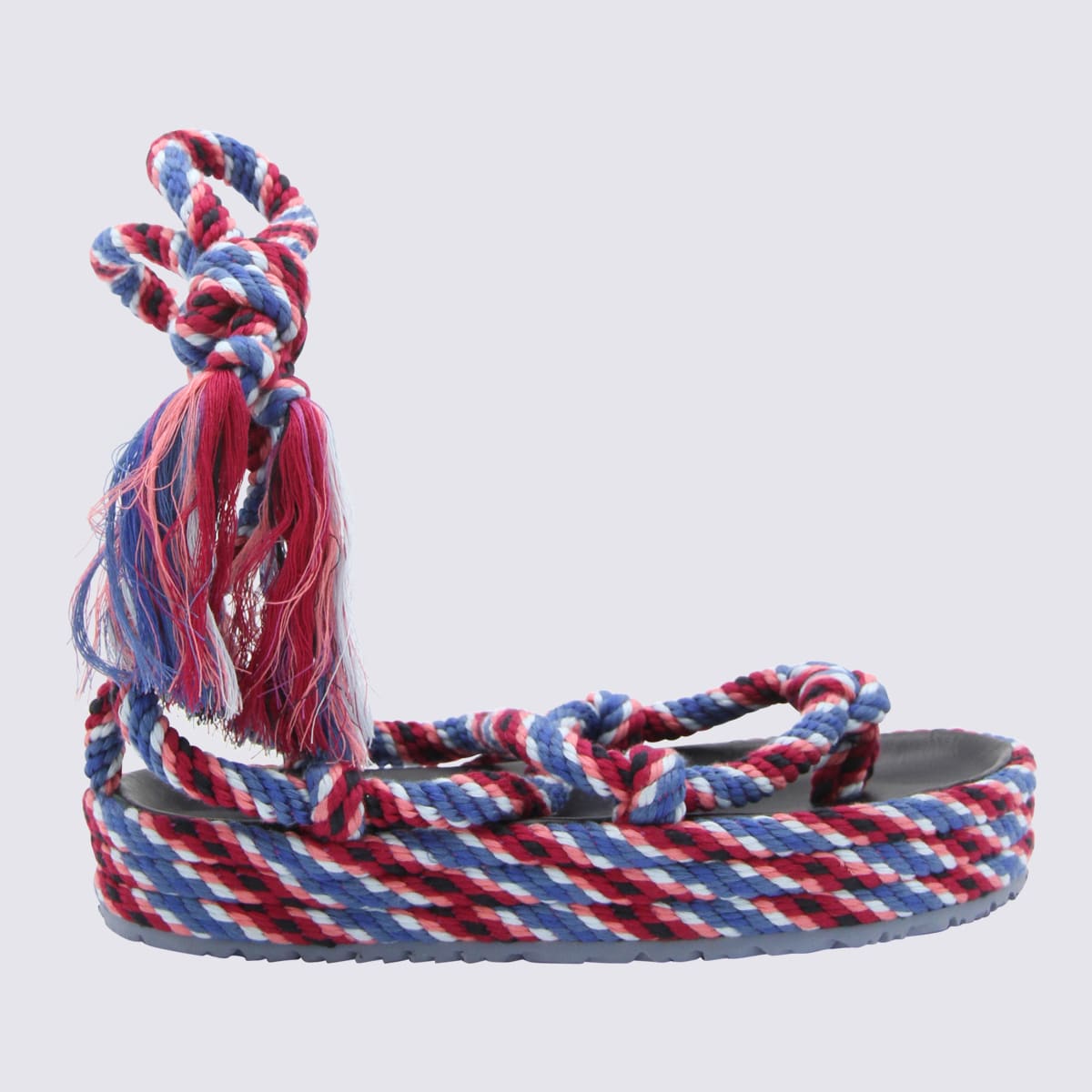Isabel Marant Blue And Pink Rope Erol Sandals