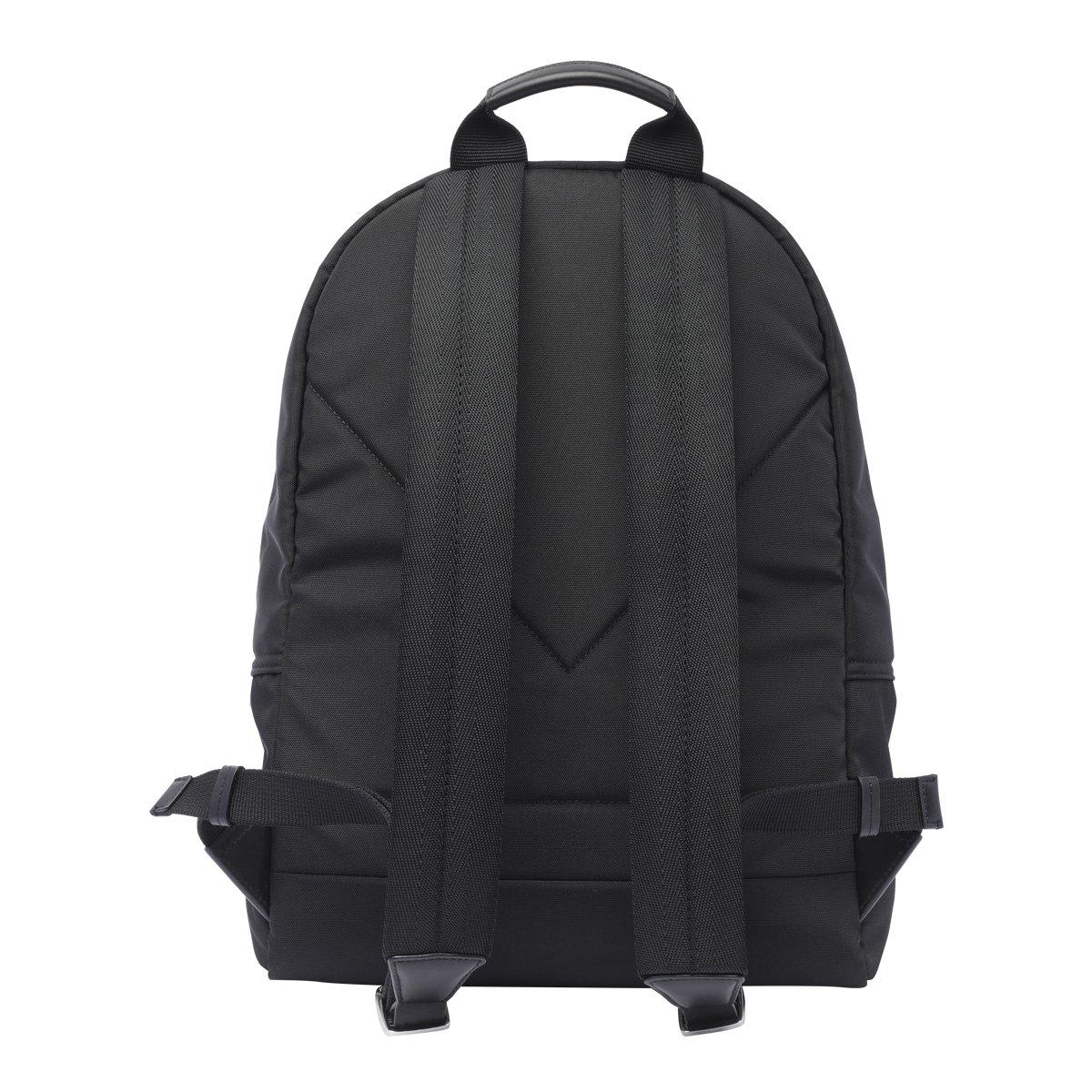 Shop Kenzo Logo Embroidered Zip-up Backpack In Black