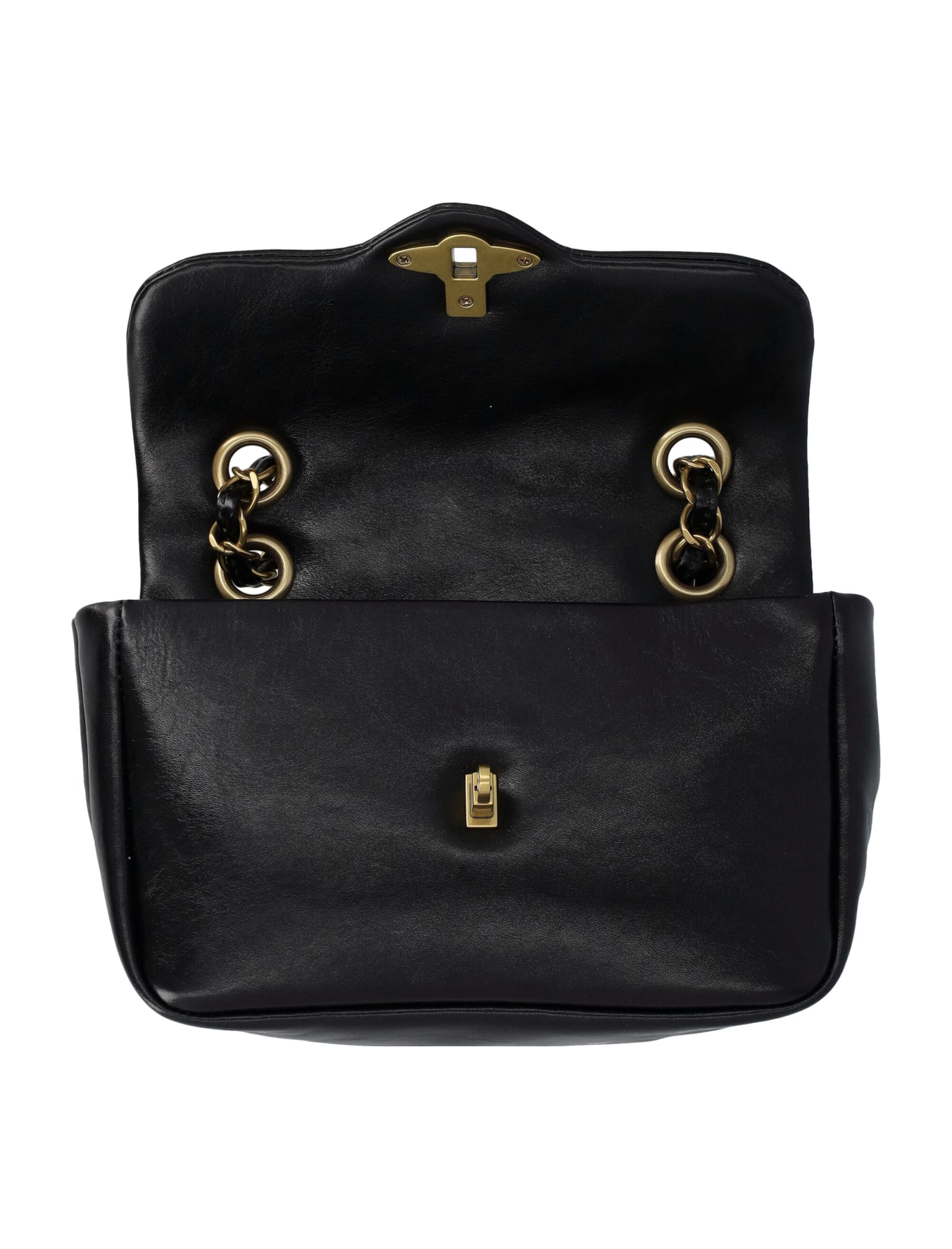 Shop Vivienne Westwood Anita Chain Shoulder Bag In Black