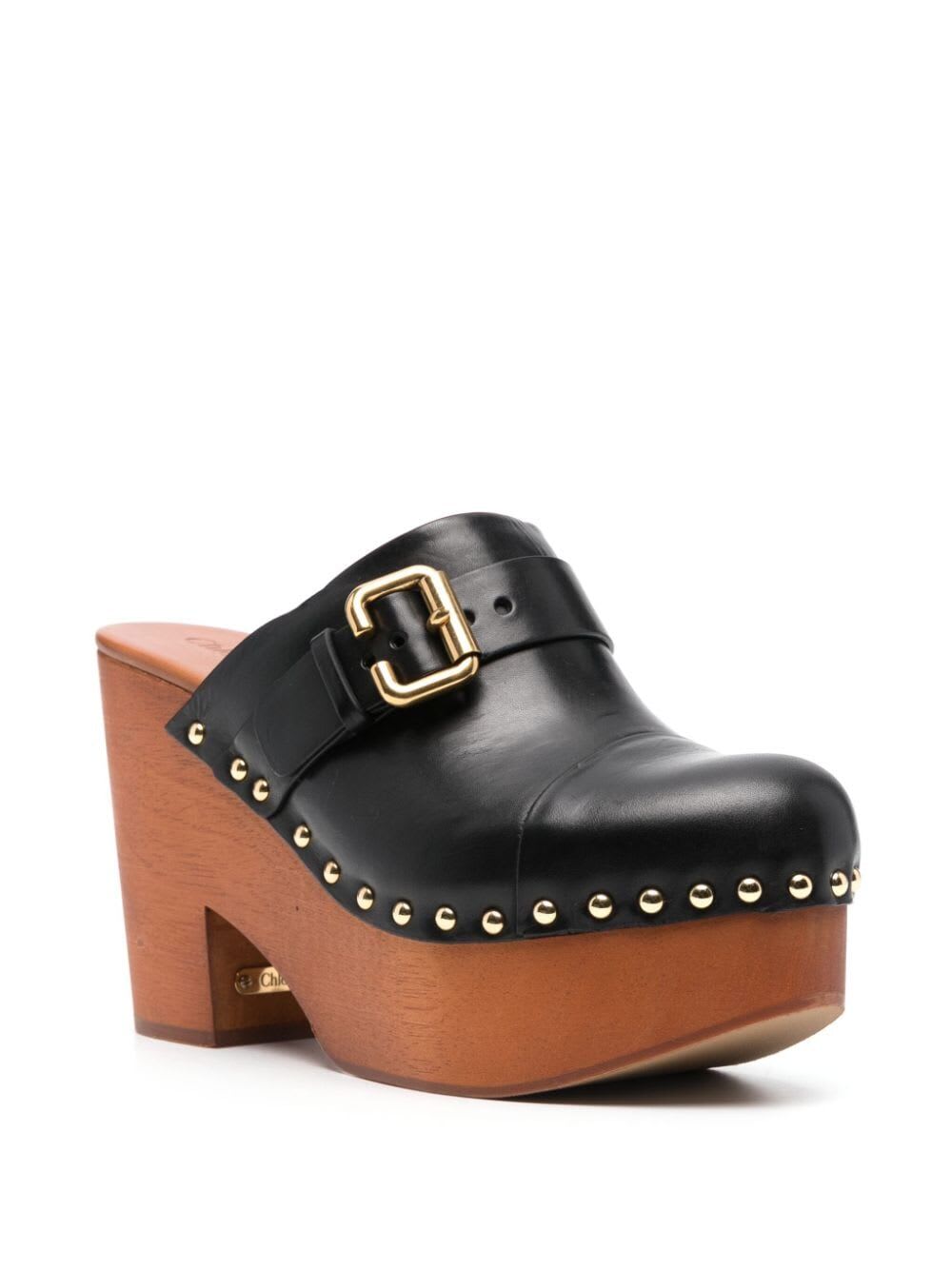 Shop Chloé Jeannette Clog In Black