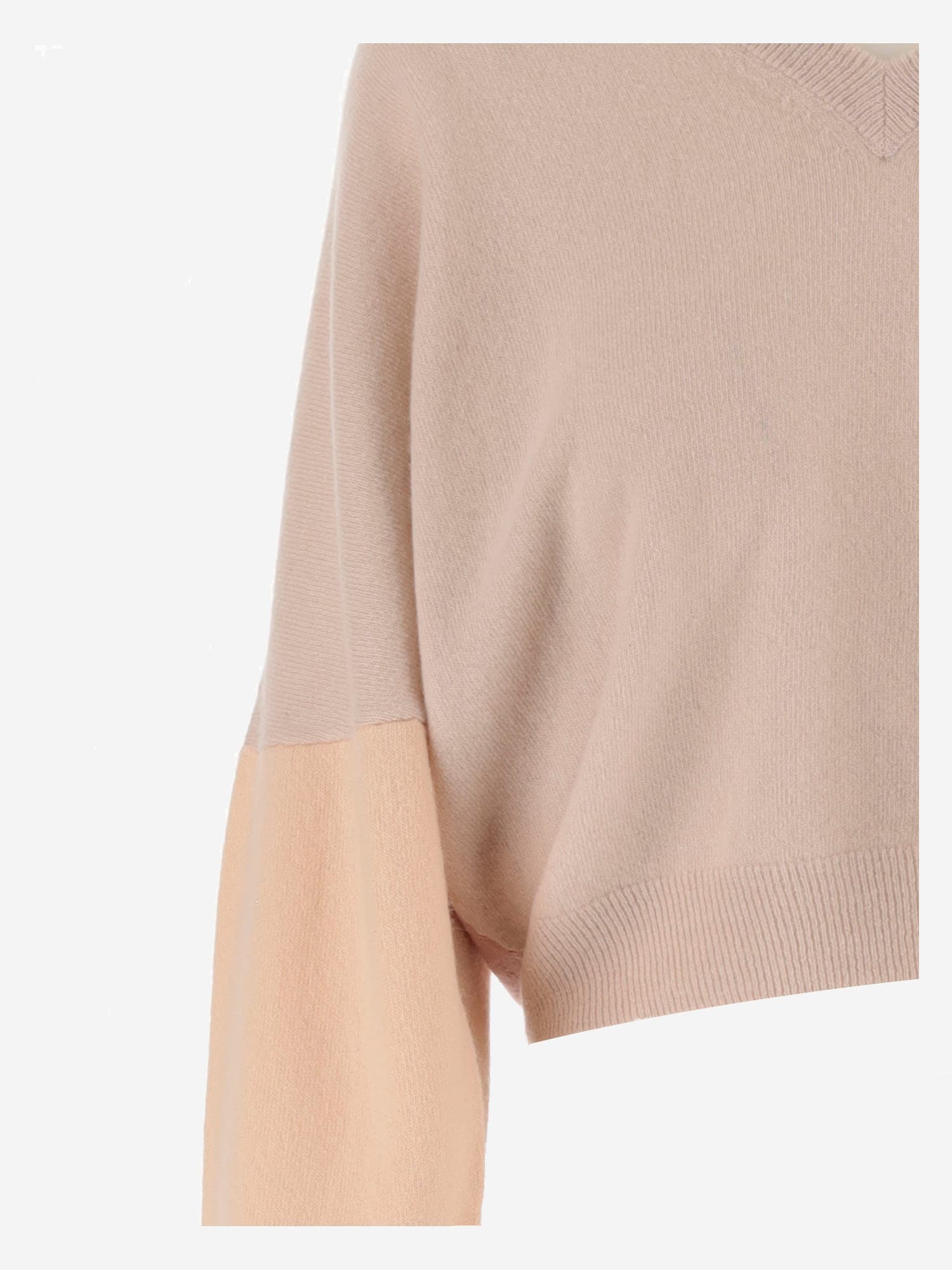 Shop Marni Color Block Wool And Cashmere Pullover In Pink