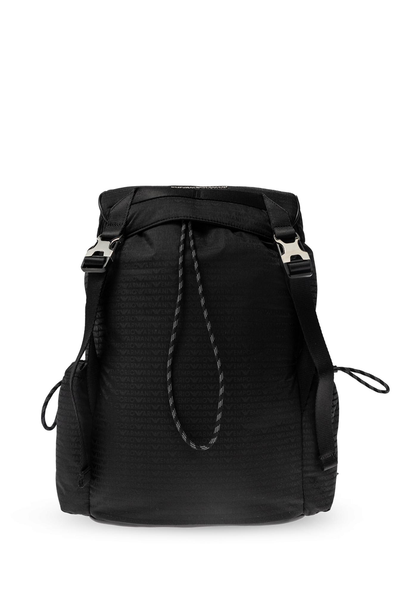 EMPORIO ARMANI BACKPACK WITH MONOGRAM 