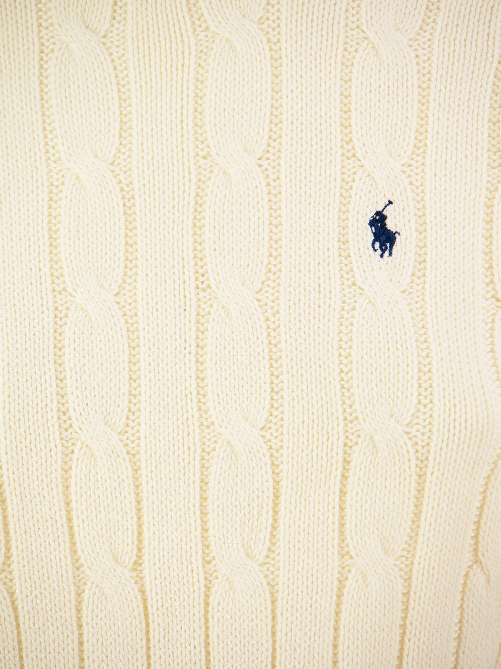 Polo Ralph Lauren Wool And Cashmere Logo Sweater In White