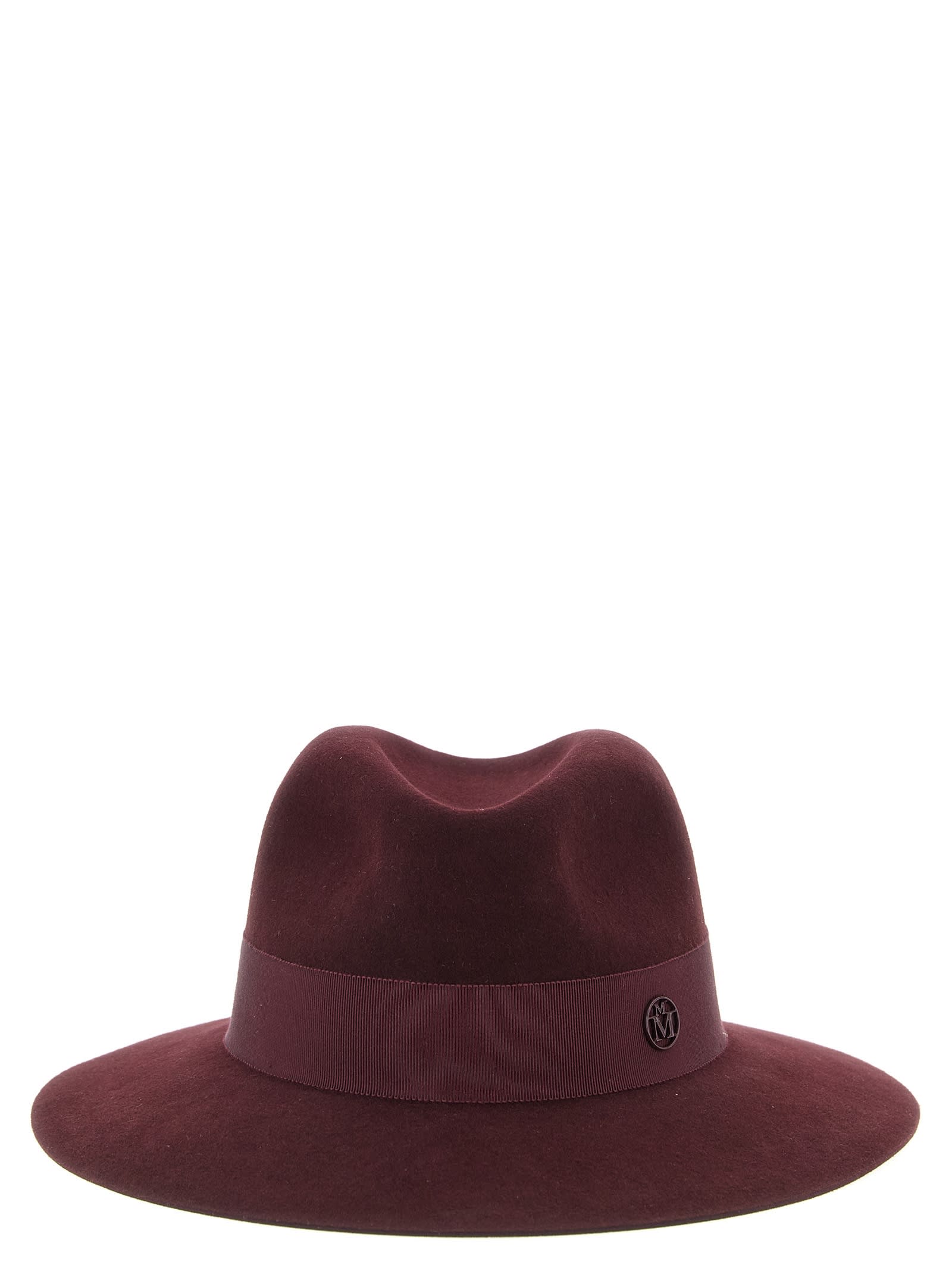 Maison Michel Henrietta Hat In Burgundy