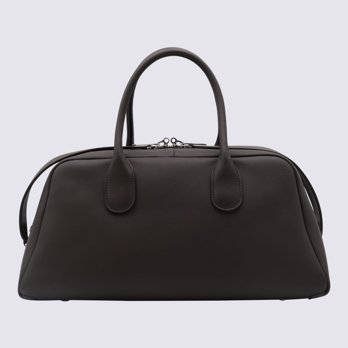 Shop Tod's Black Leather Top Handle Bag In S808