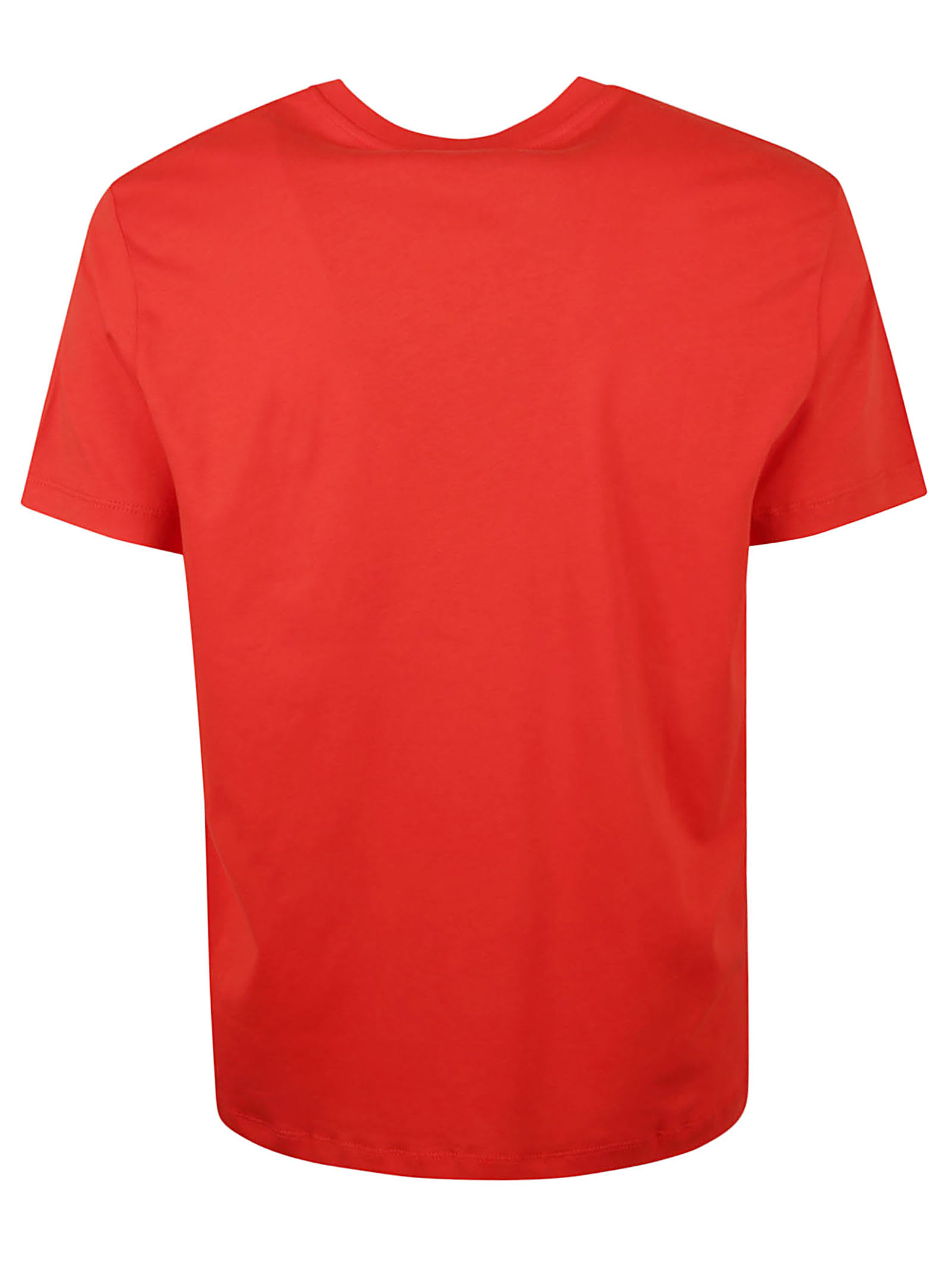 Shop Vilebrequin Logo Print Regular T-shirt In Red