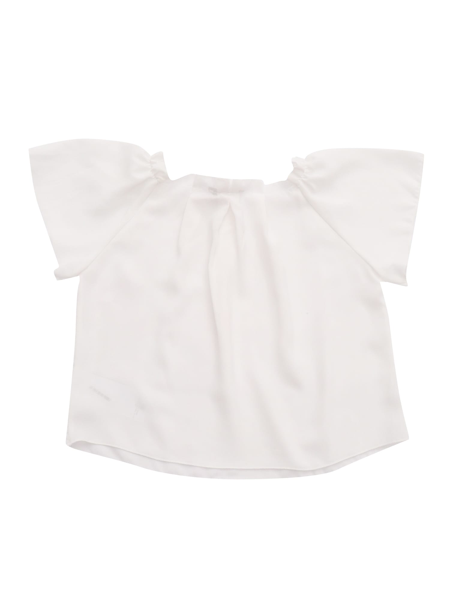 Monnalisa Wide Crop Top In White