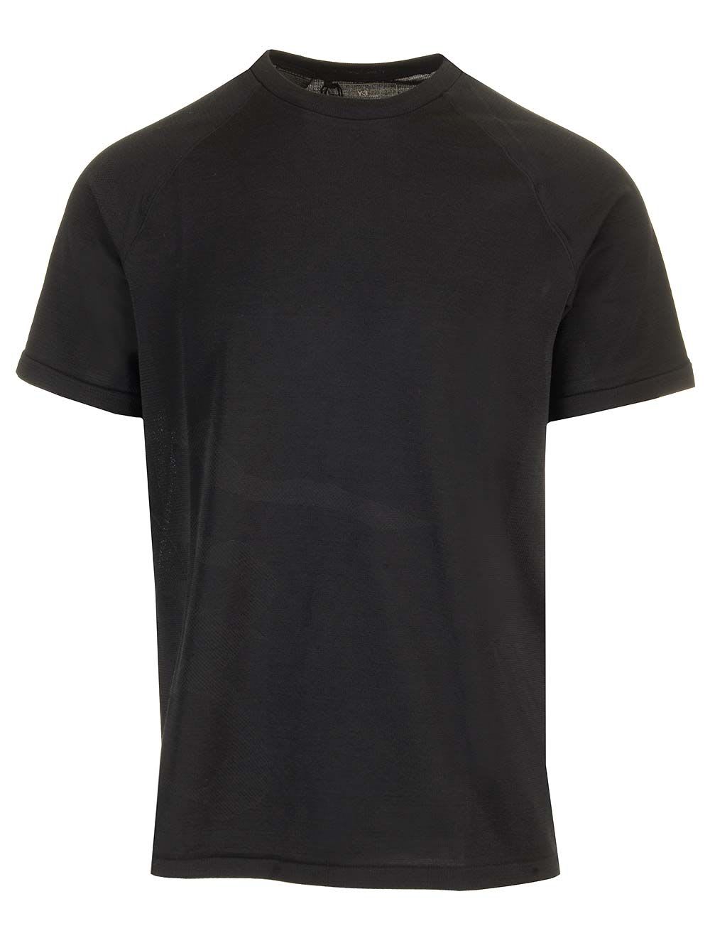 Y-3 T-shirt In Wool Blend Fabric In Black