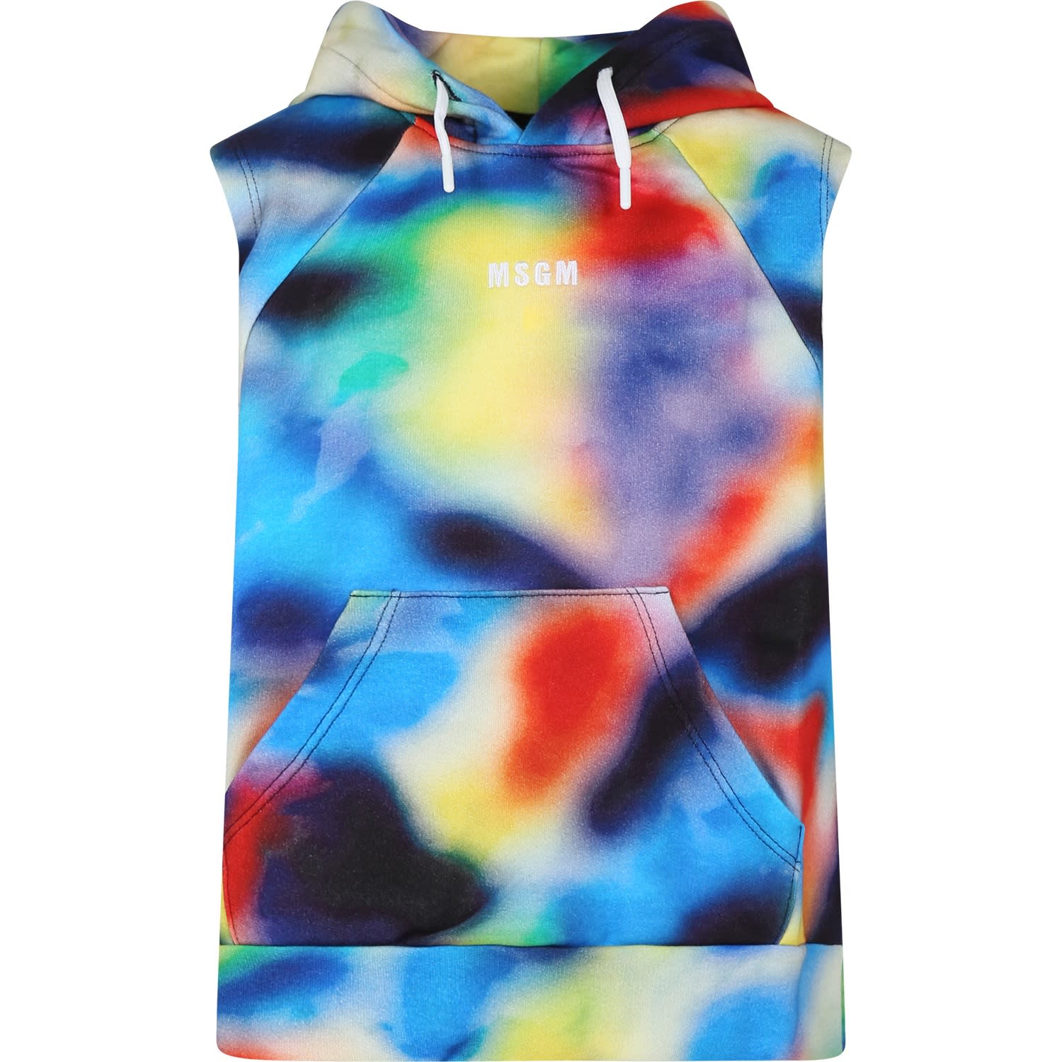 Shop Msgm Multicolor Sweatshirt For Boy With Logo
