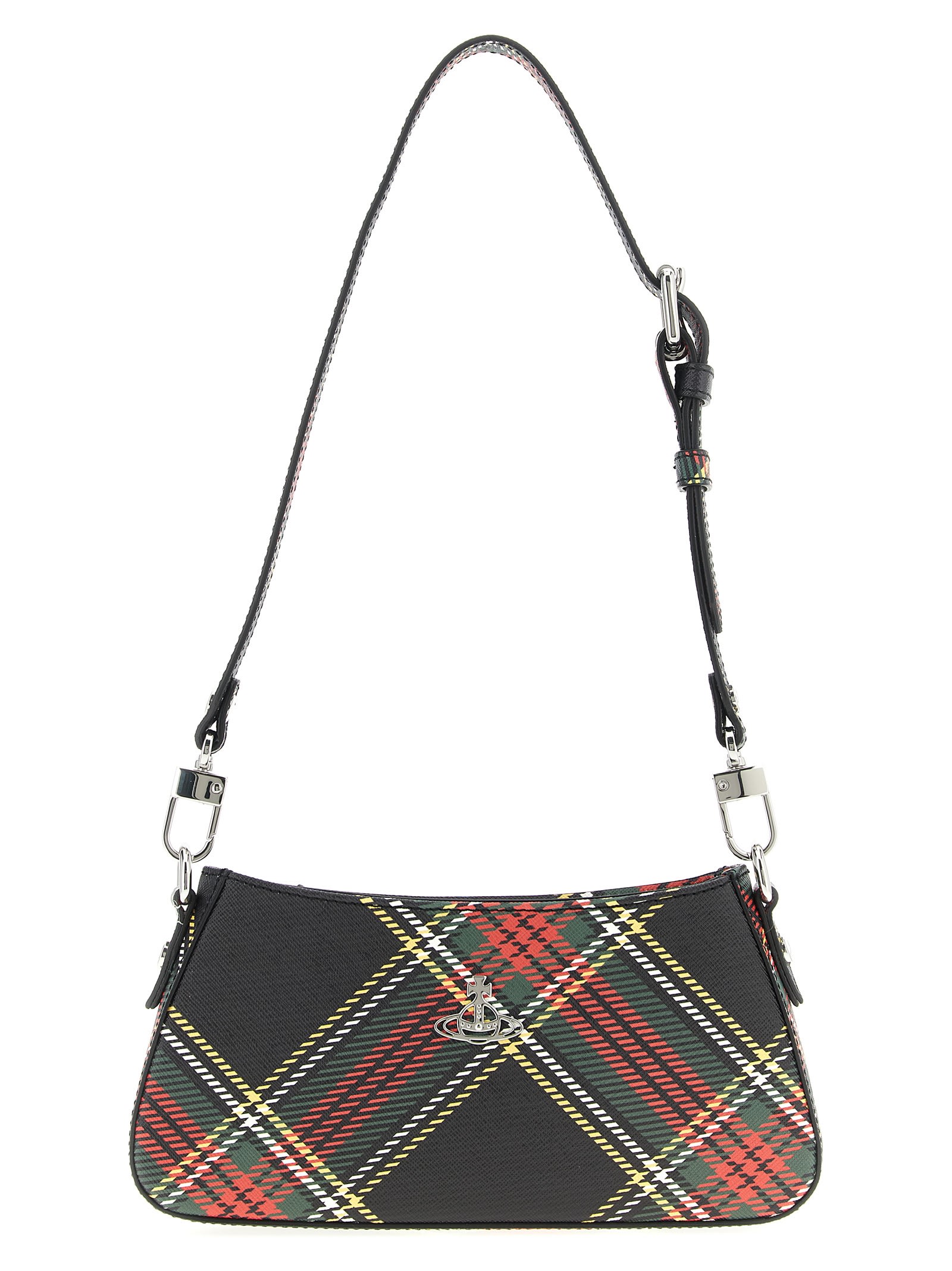 Vivienne Westwood Mens Chelsea Tartan Tasha Faux-leather Shoulder Bag In Multi