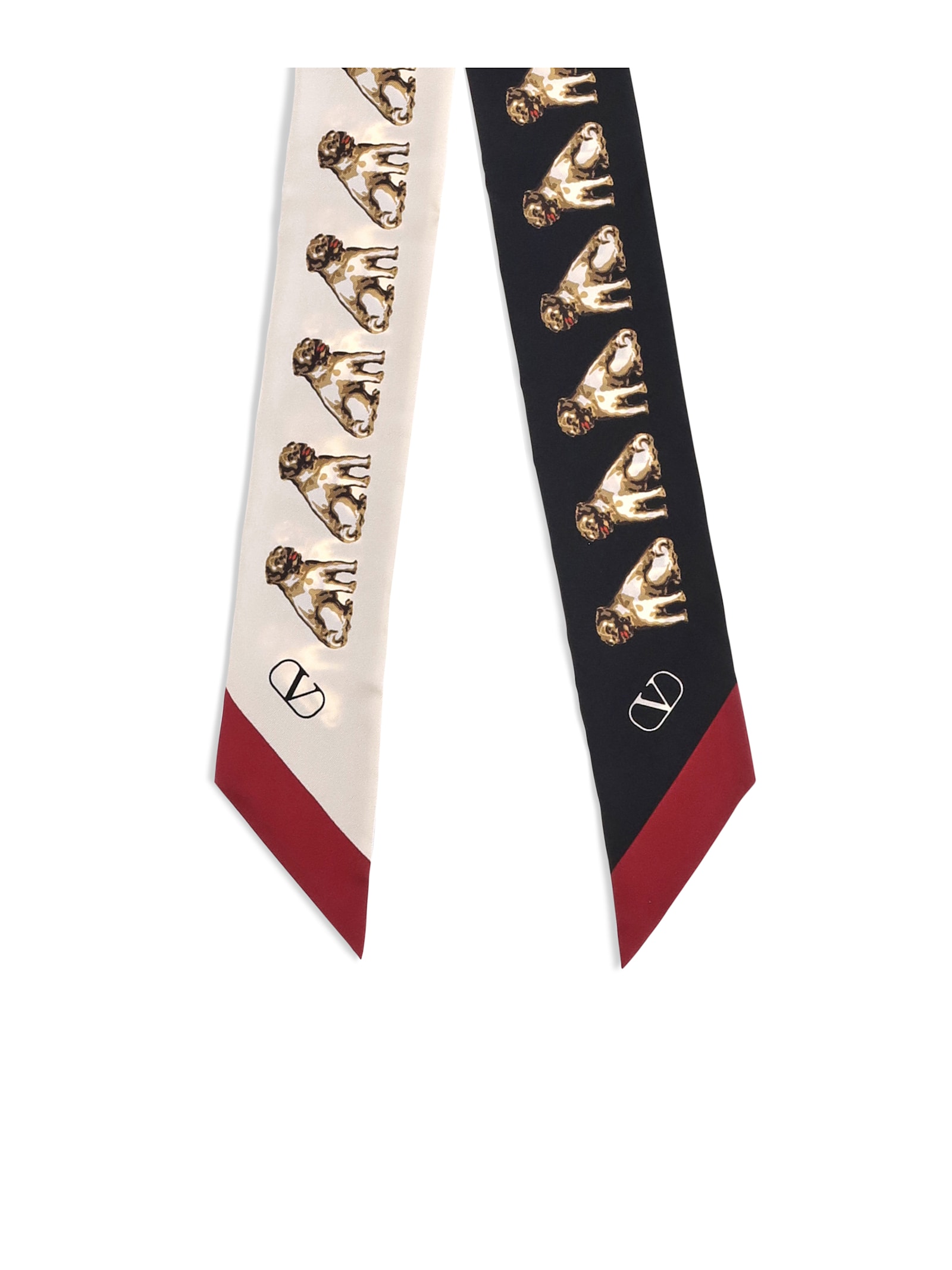 Valentino Bandeaux Scarf In Black