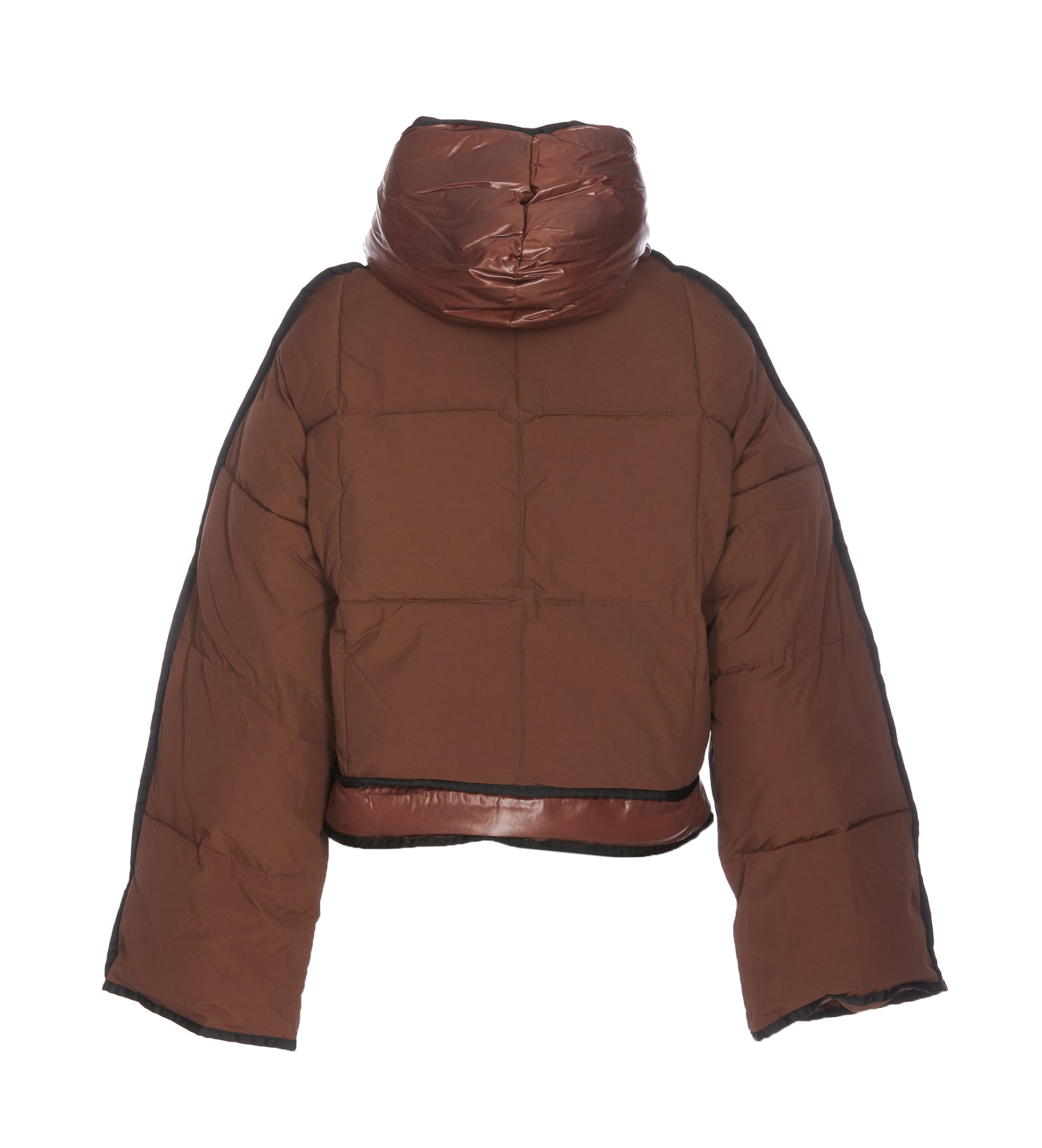 GANNI Oversized Zipped Puffer Jacket - Farfetch