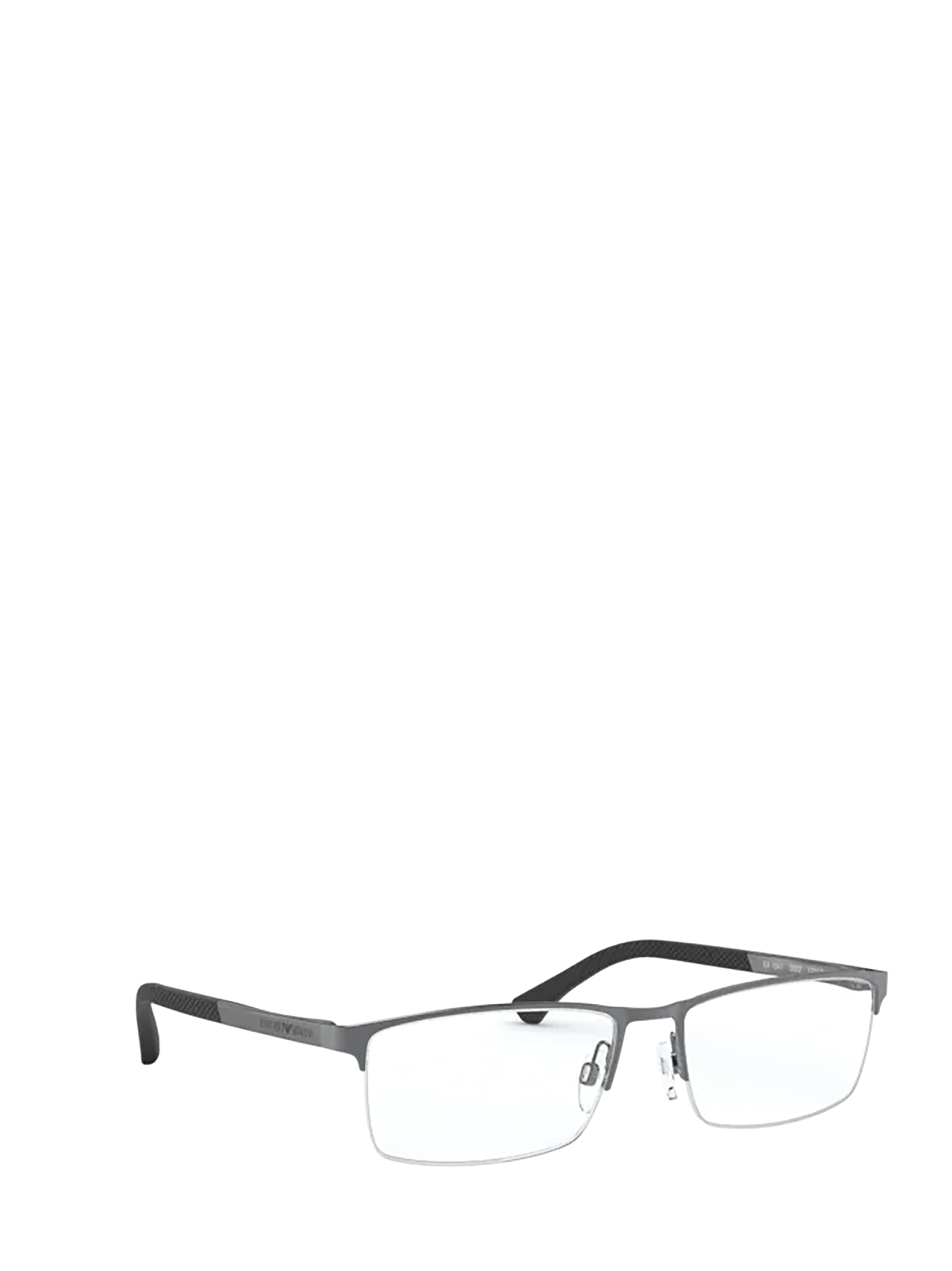 Shop Emporio Armani Ea1041 Matte Gunmetal Glasses