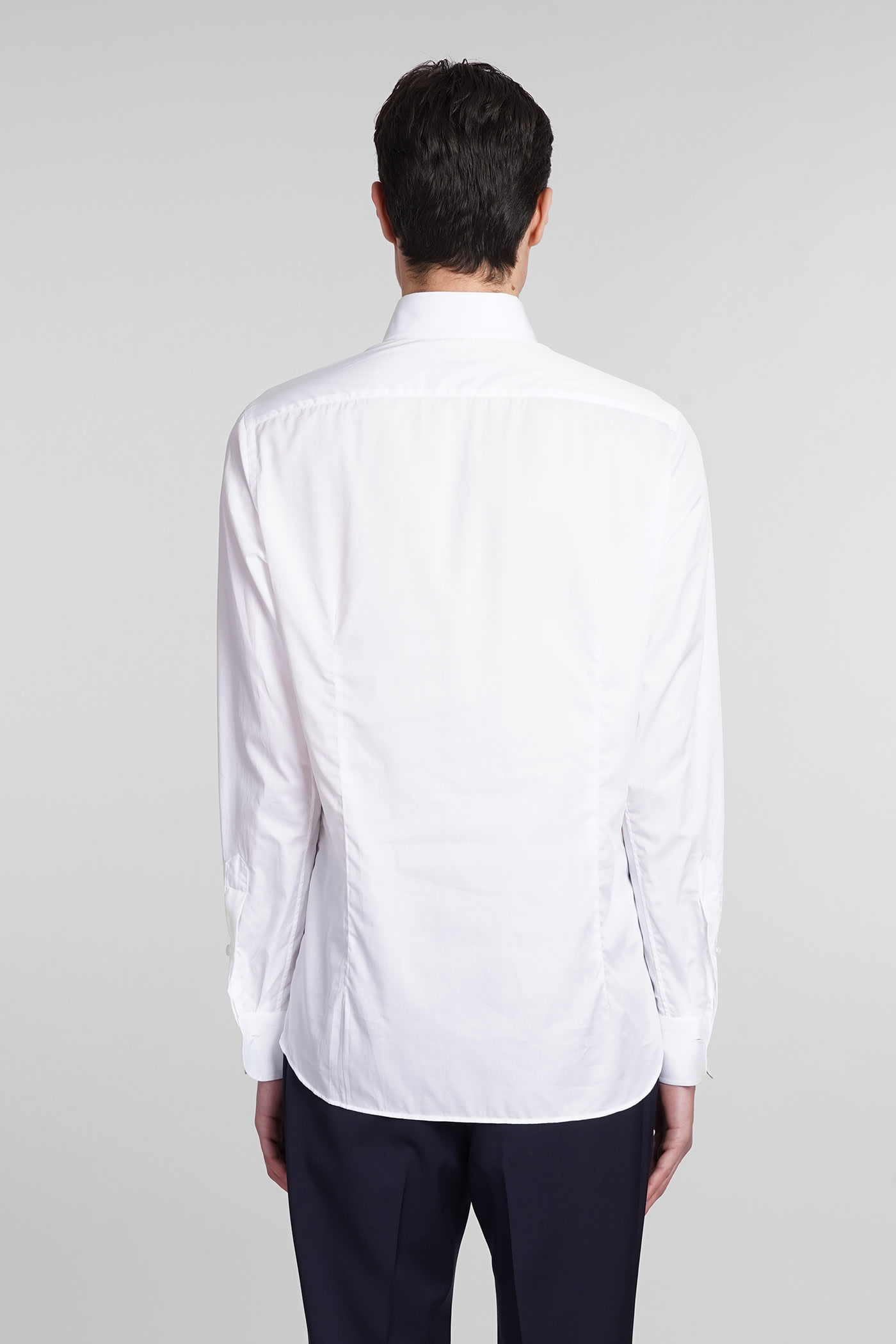 Shop Tagliatore Shirt In White Cotton