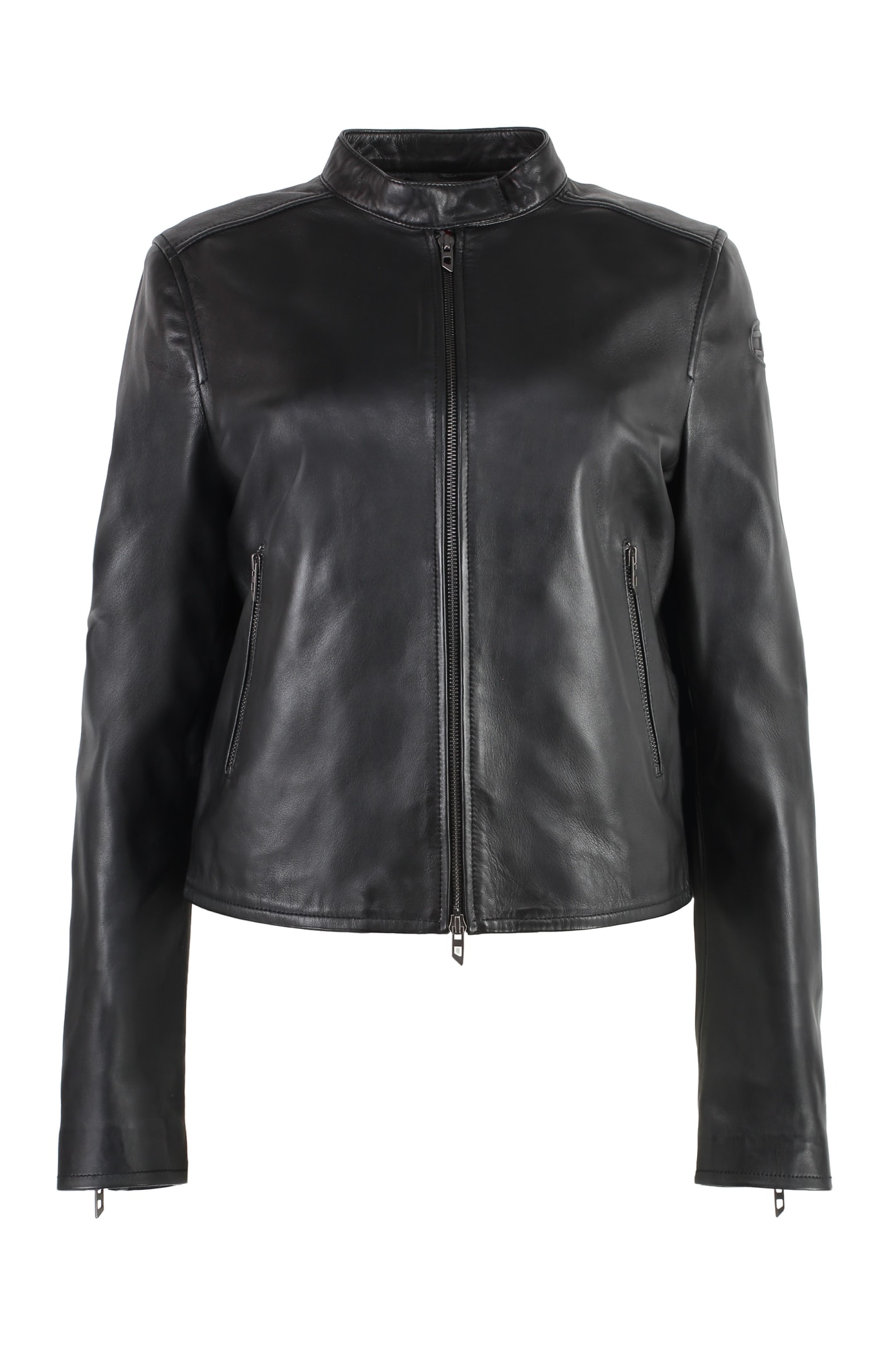 L-ayla Leather Biker Jacket