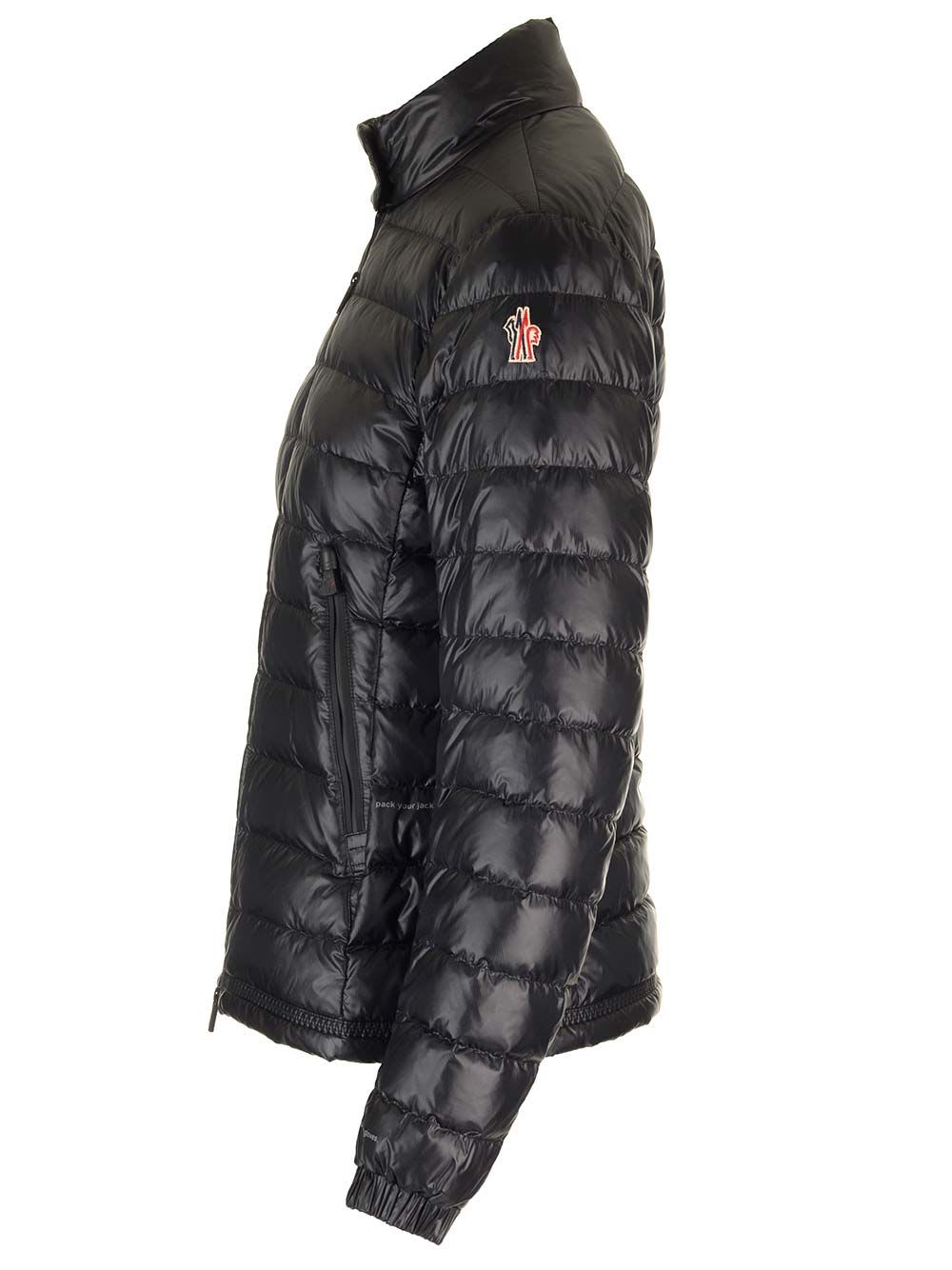 Shop Moncler Walibi Slim Fit Down Jacket In Black