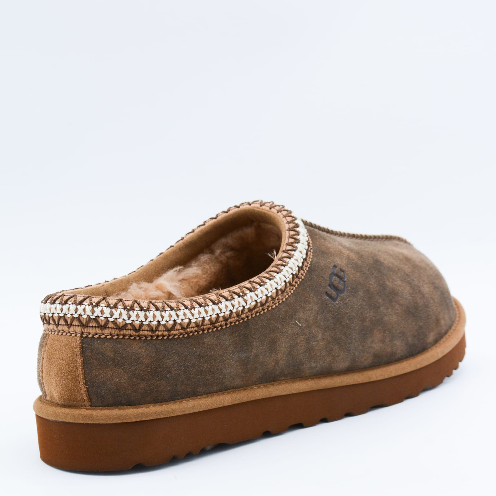 Ugg Suede Slip-on Sabot With Braid Detail In Brown