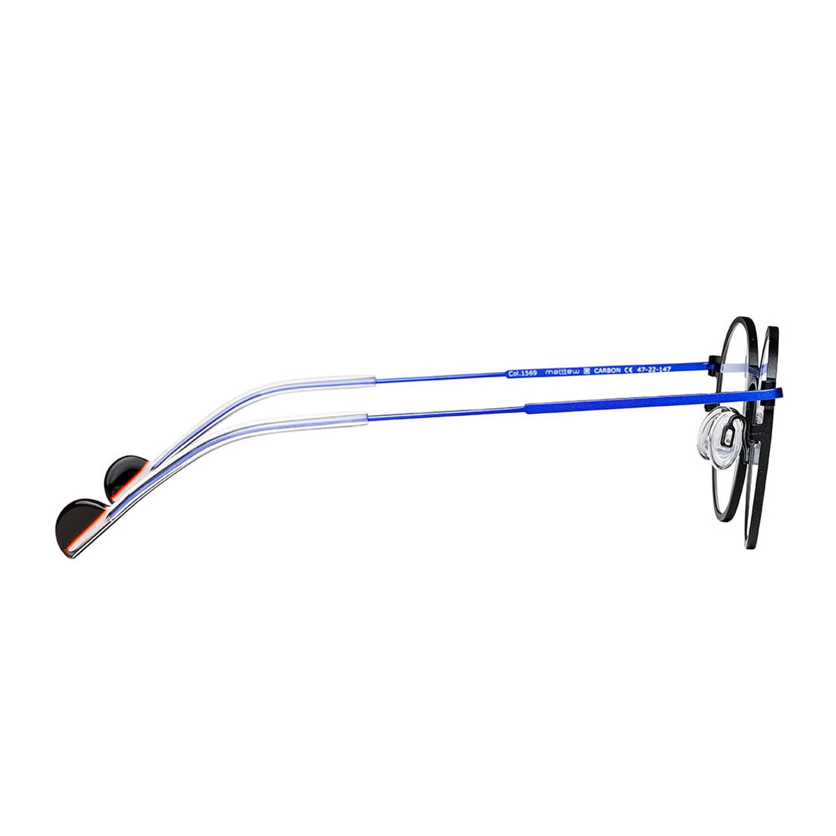 Matttew Carbon 1569 Nero Blu Glasses