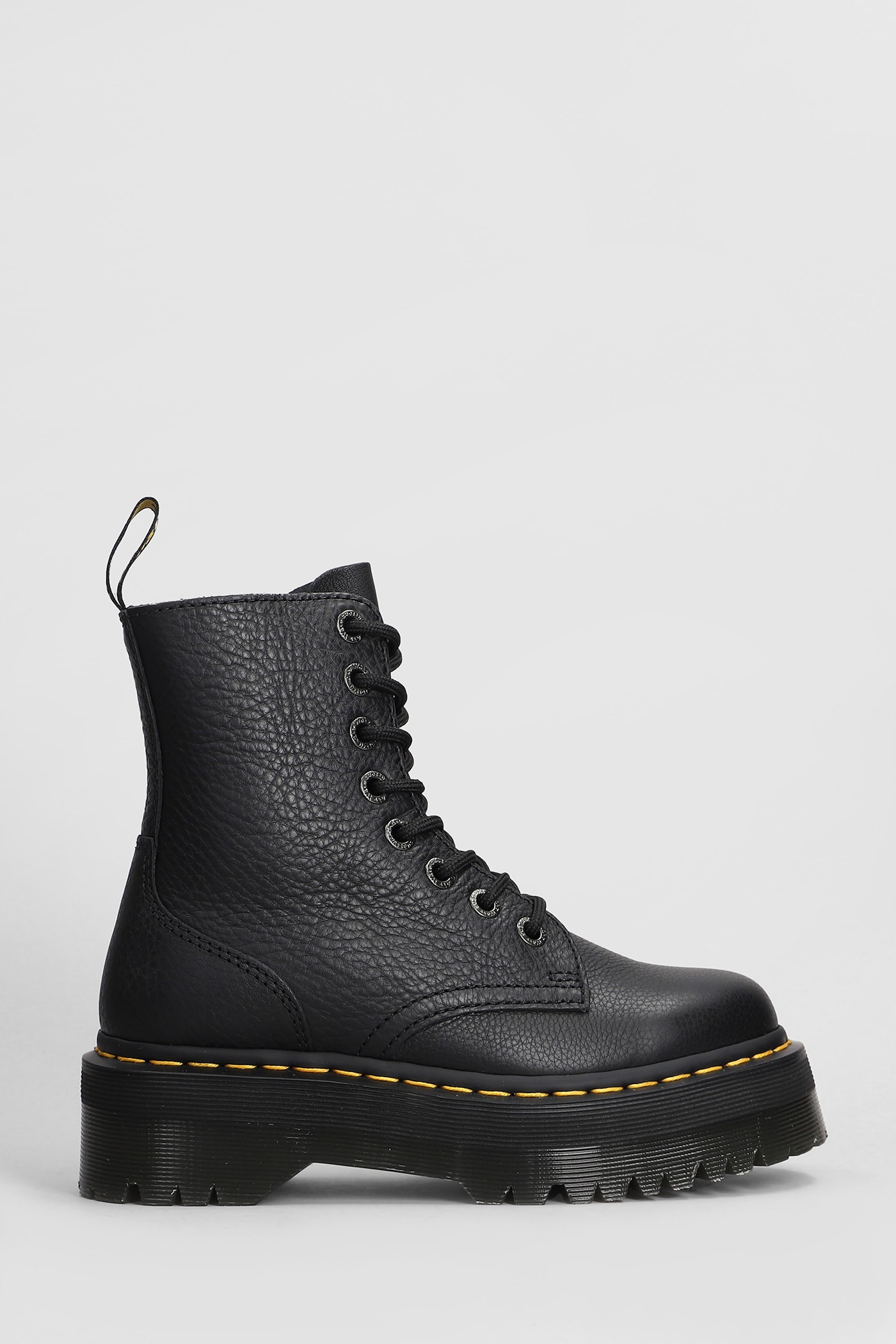 Shop Dr. Martens' Jadon Iii Combat Boots In Black Leather