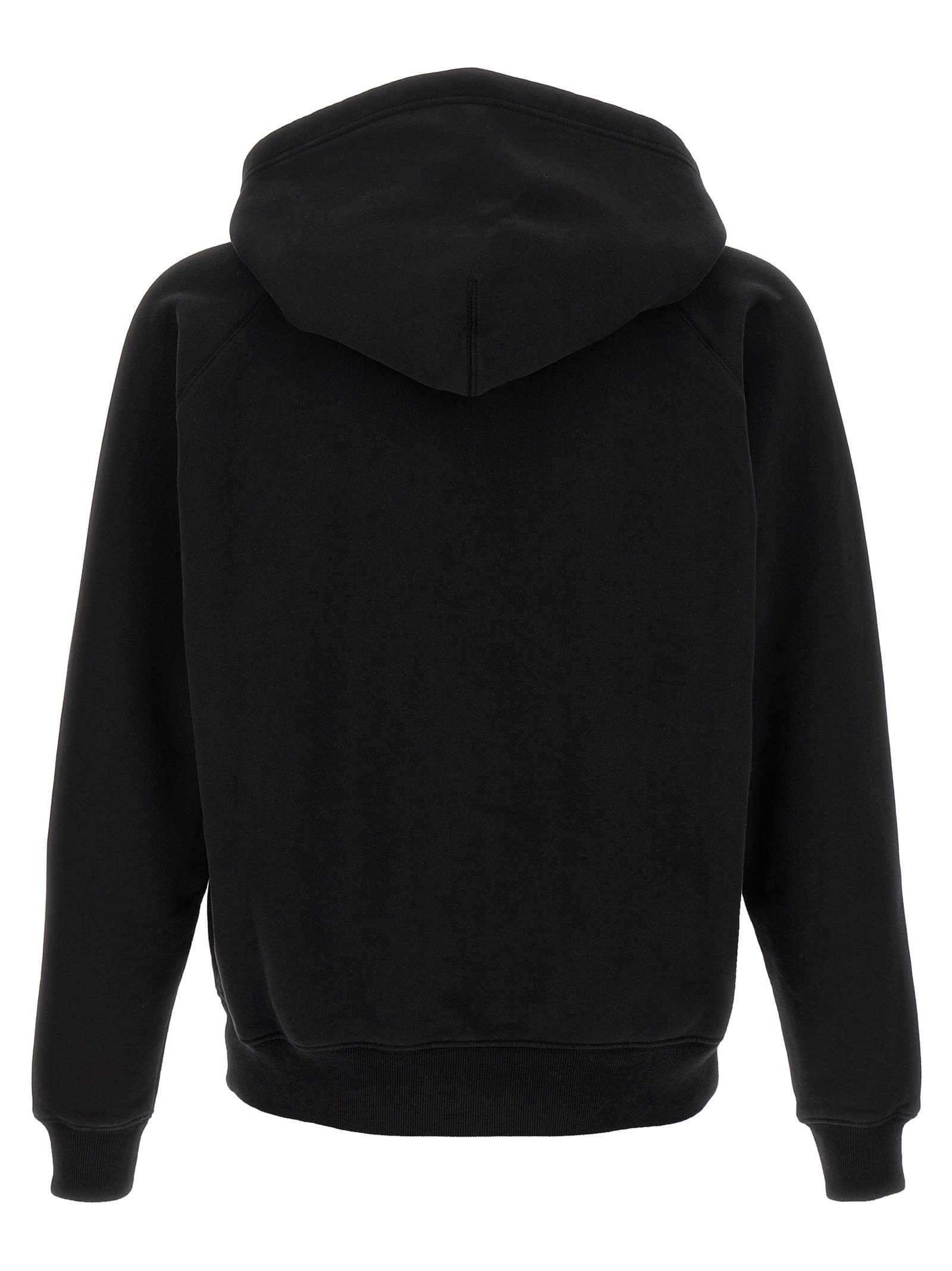 Tom Ford Cotton Zipped Hoodie In Black