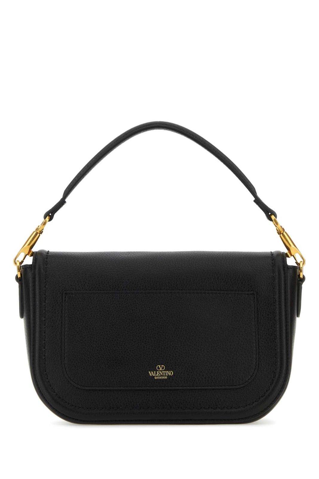 Shop Valentino Alltime Foldover Top Tote Bag In Nero