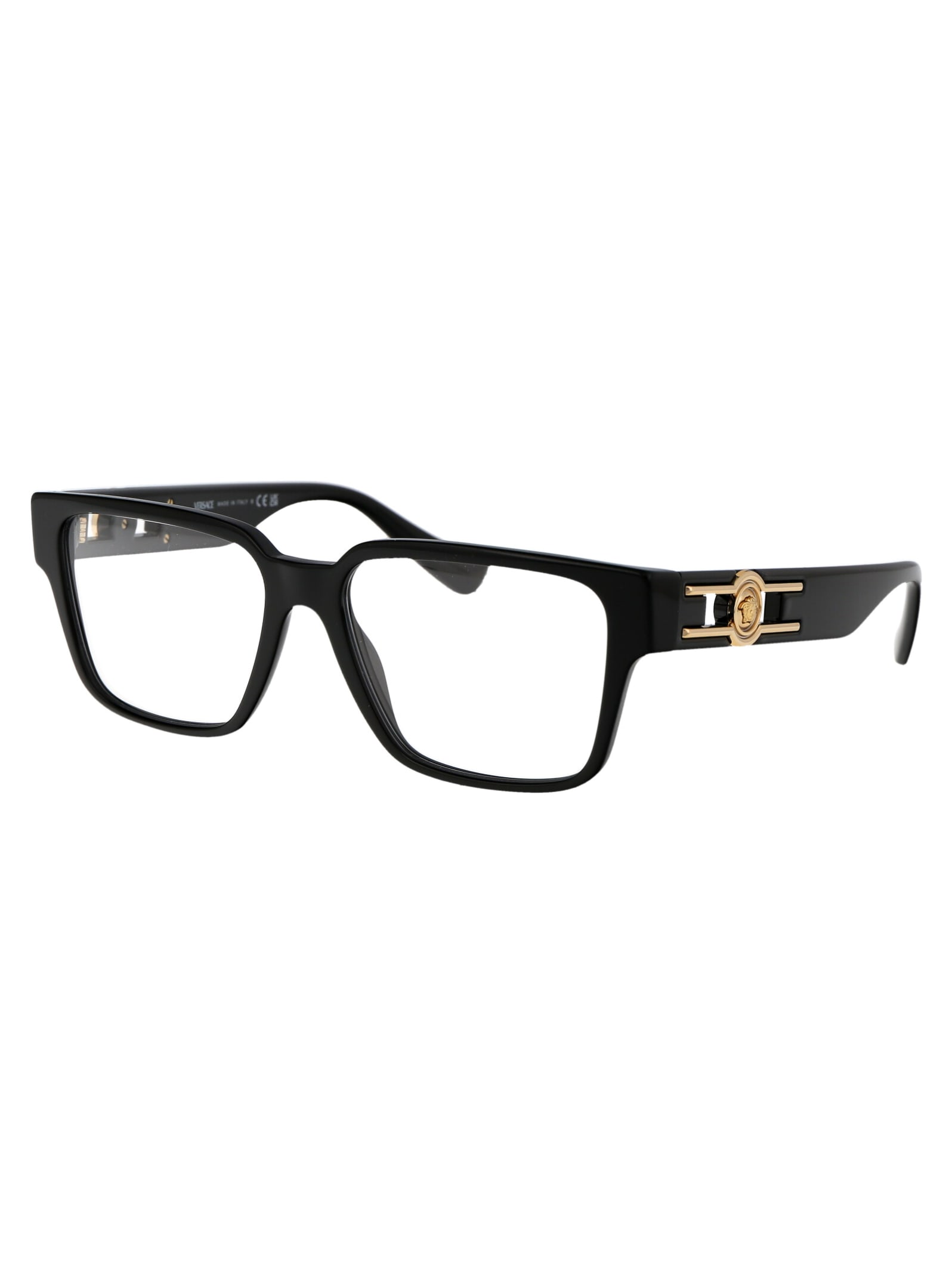 Shop Versace 0ve3346 Glasses In Gb1 Black