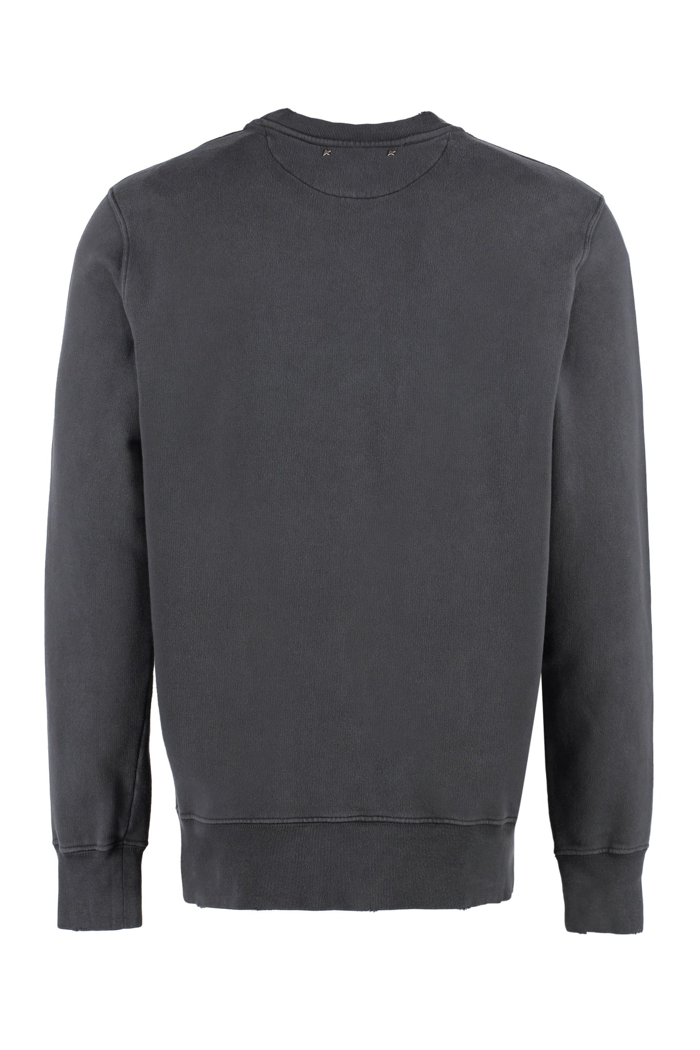 Shop Golden Goose Cotton Crew-neck Sweatshirt In Grey