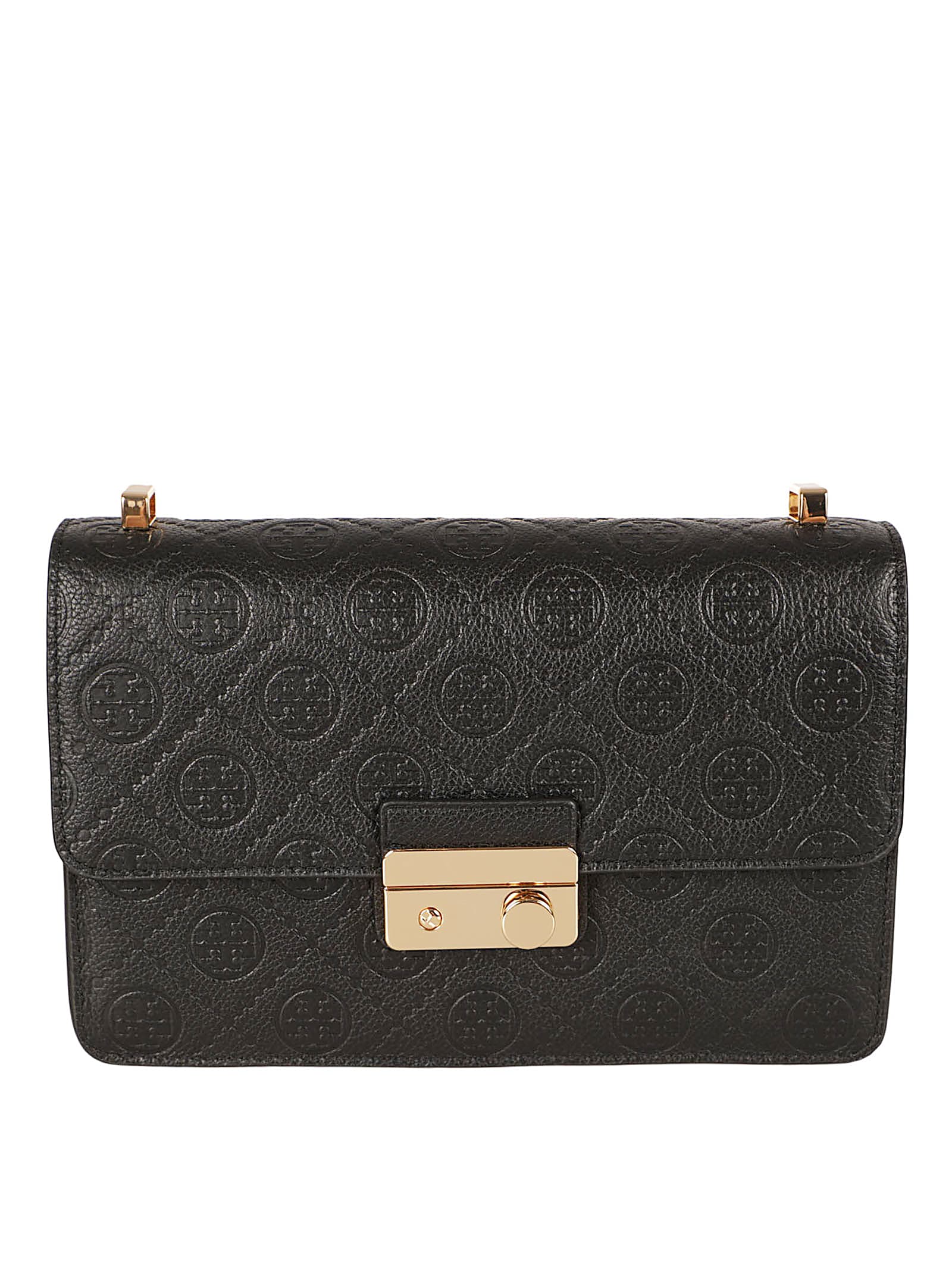 Tory Burch T Monogram Shoulder Bag In Black