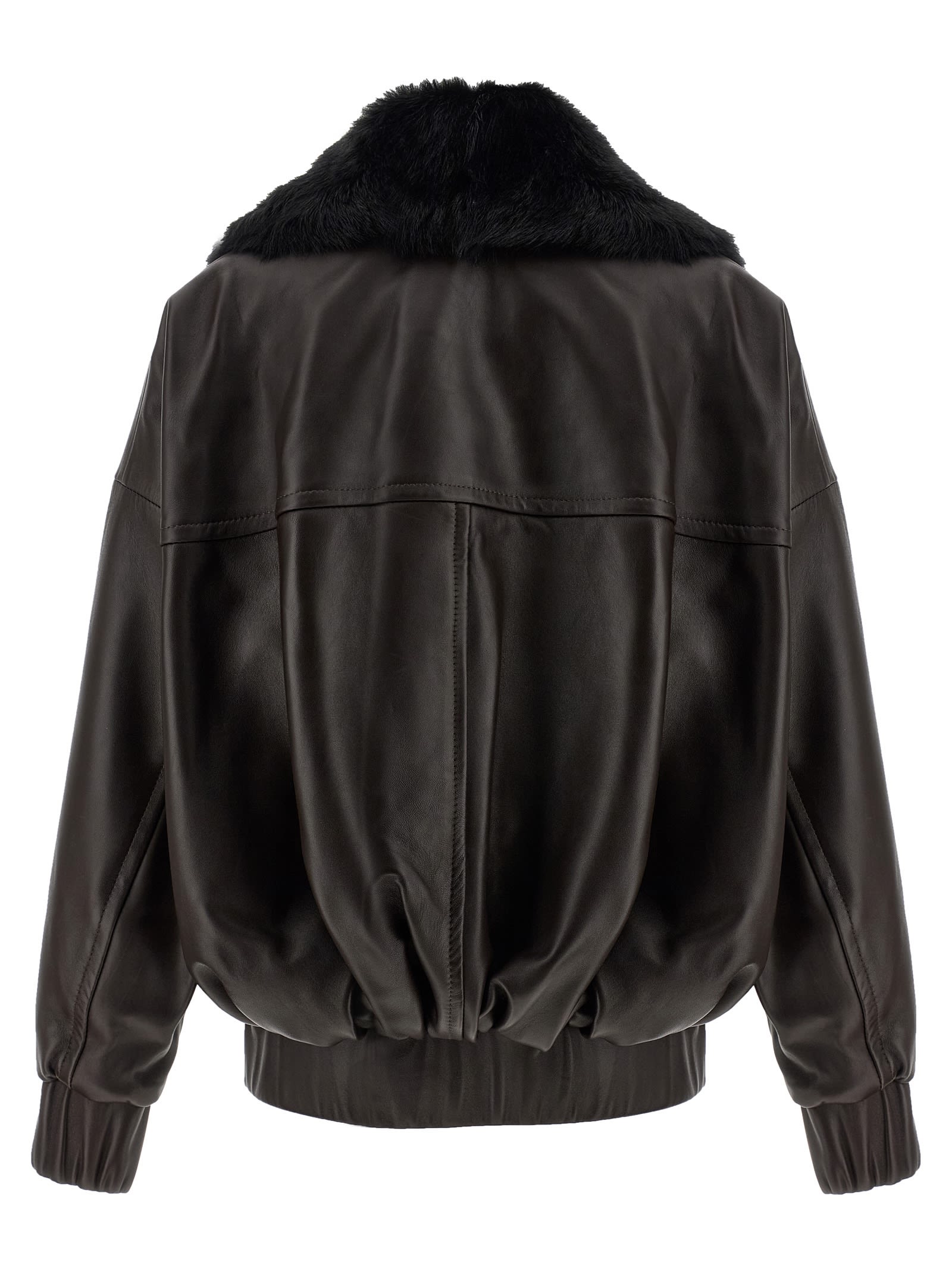 Khaite Daemon Jacket In Brown