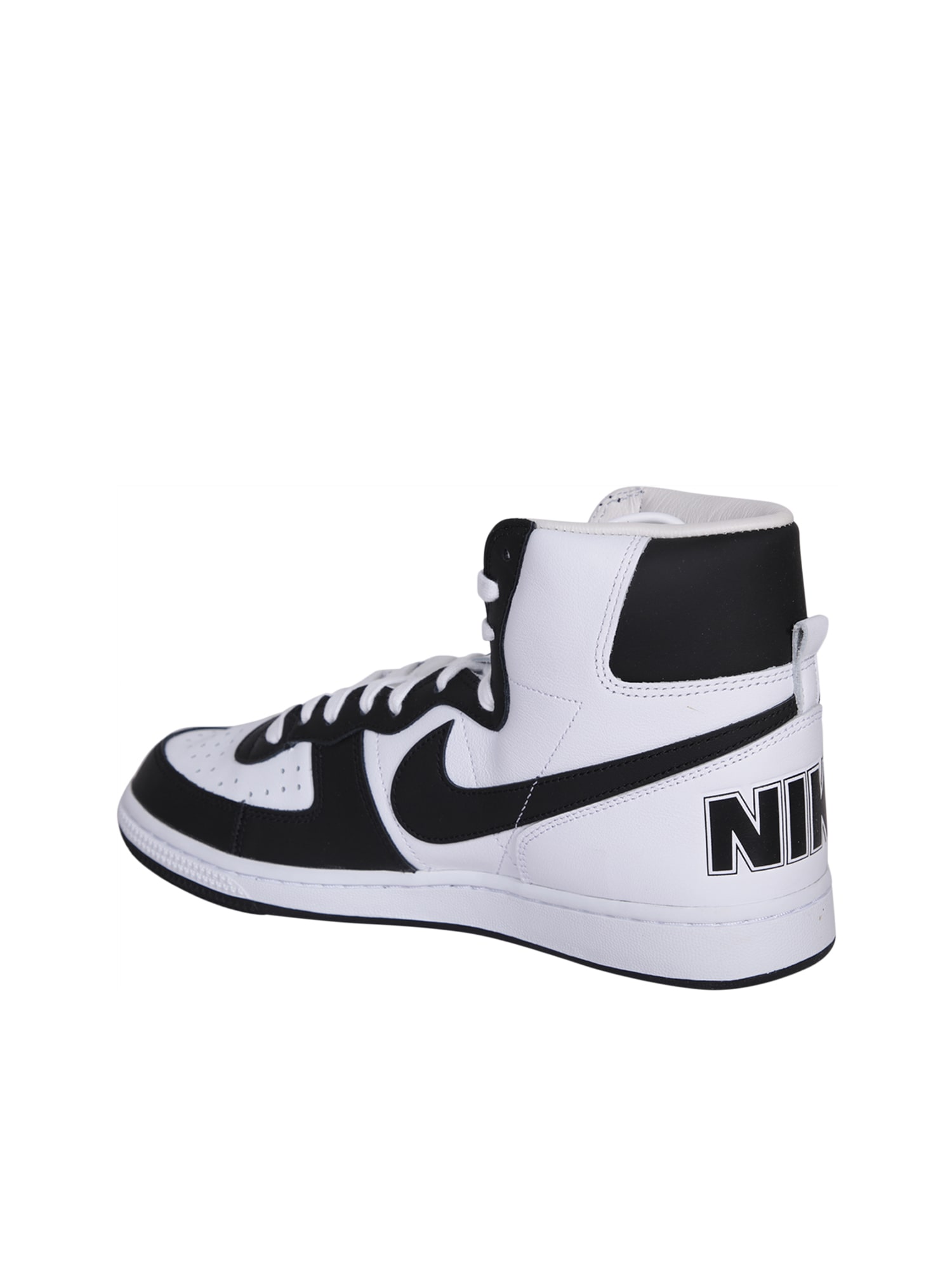 Shop Comme Des Garçons Homme Deux Sneakers High-top Nike Terminator Black/white