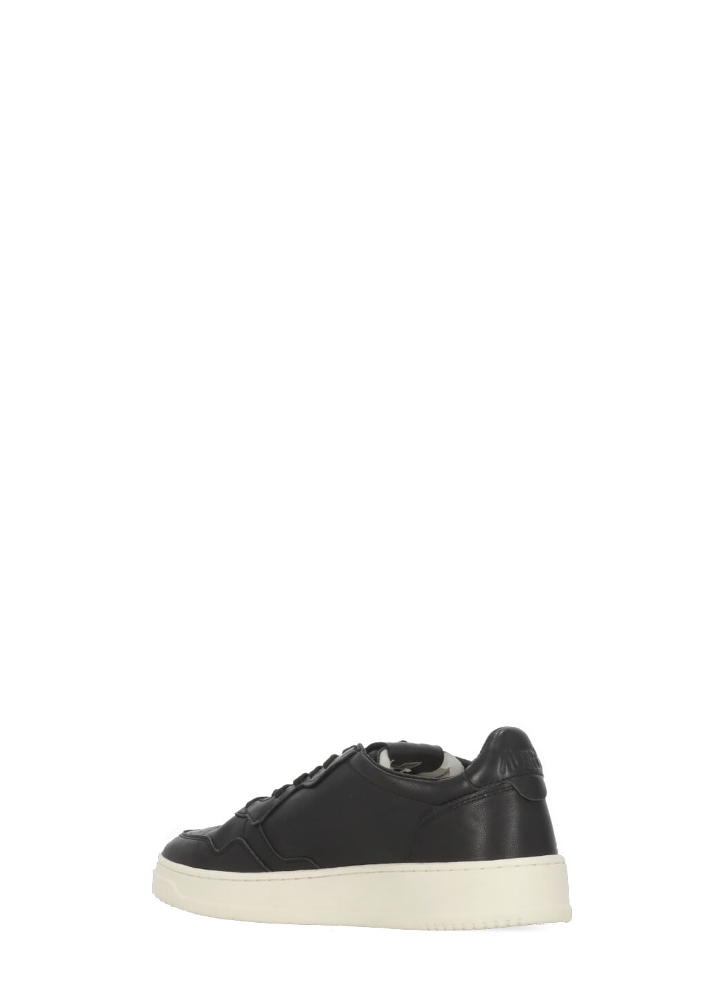 Autry Super Soft Black Nappa Medalist Low Sneakers In Black