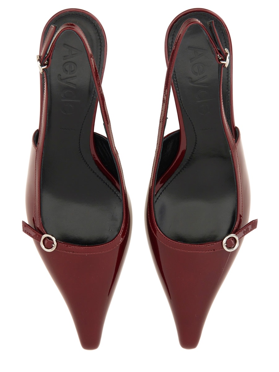 Shop Aeyde Slingback Saba In Red