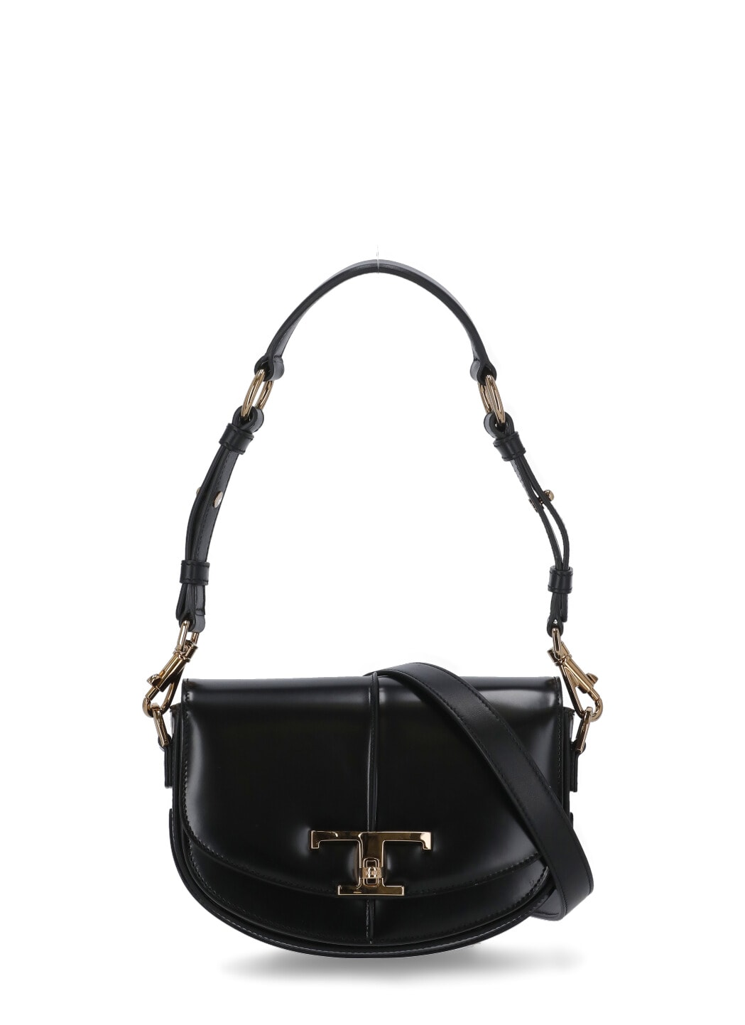 Tod's T Timeless Mini Shoulder Bag In Black
