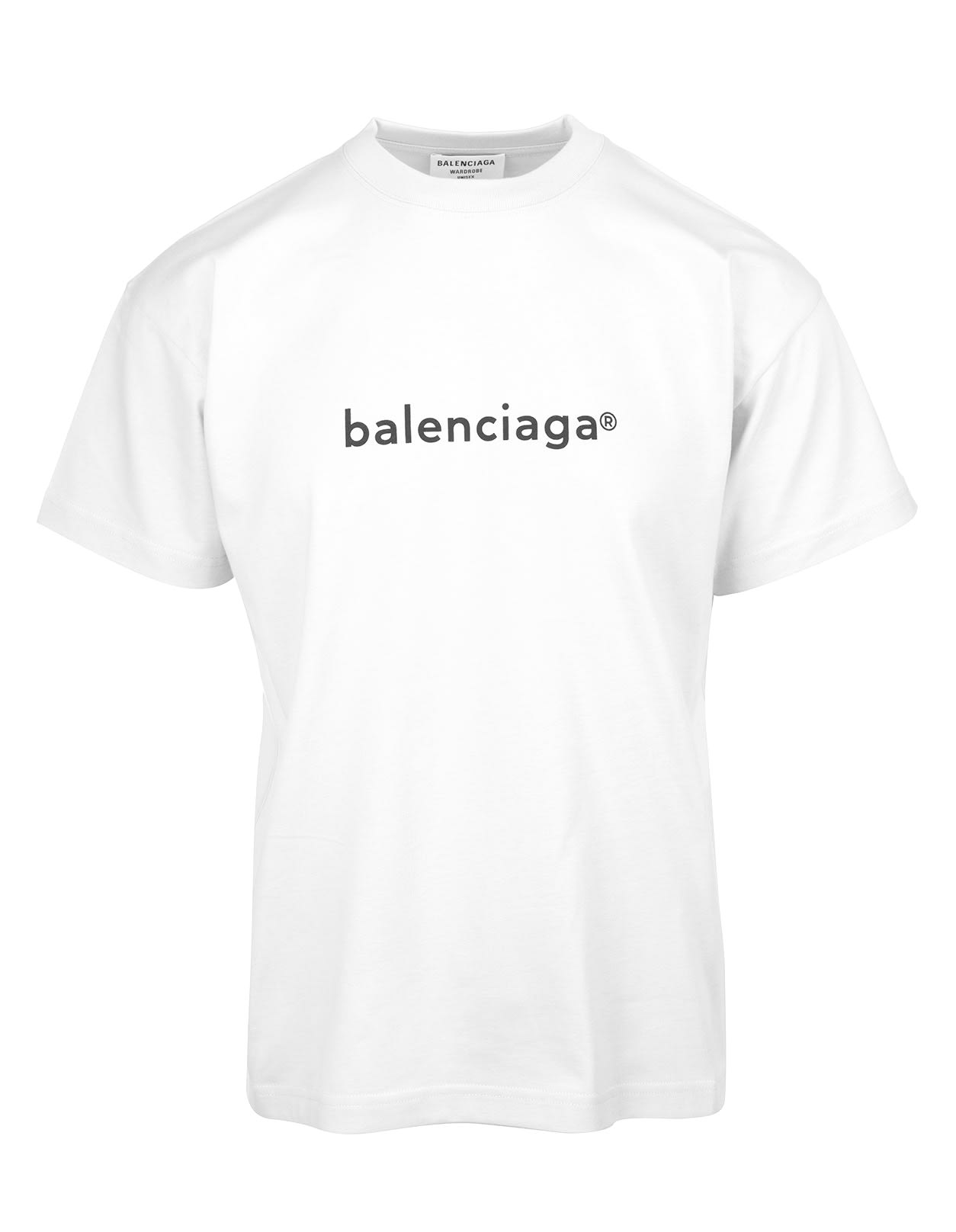 Balenciaga Woman White New Copyright T-shirt
