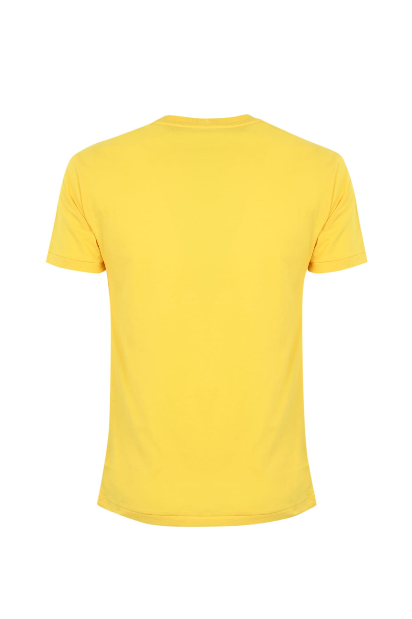 Shop Polo Ralph Lauren Cotton T-shirt With Pony Logo In Yellow