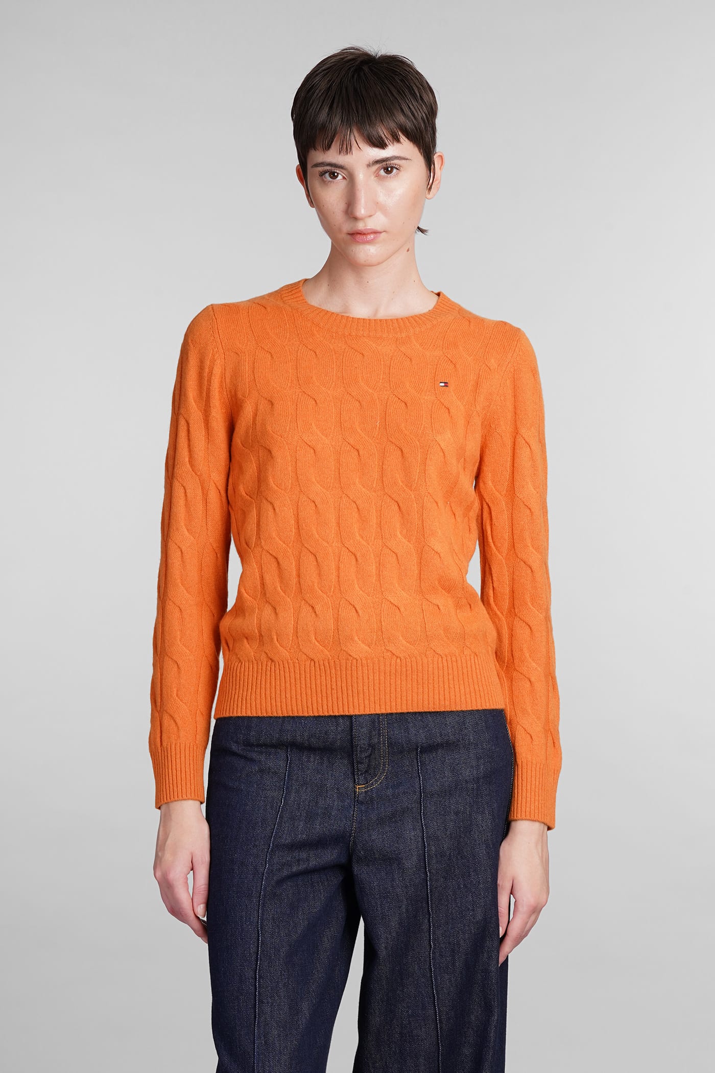 Knitwear In Orange Wool