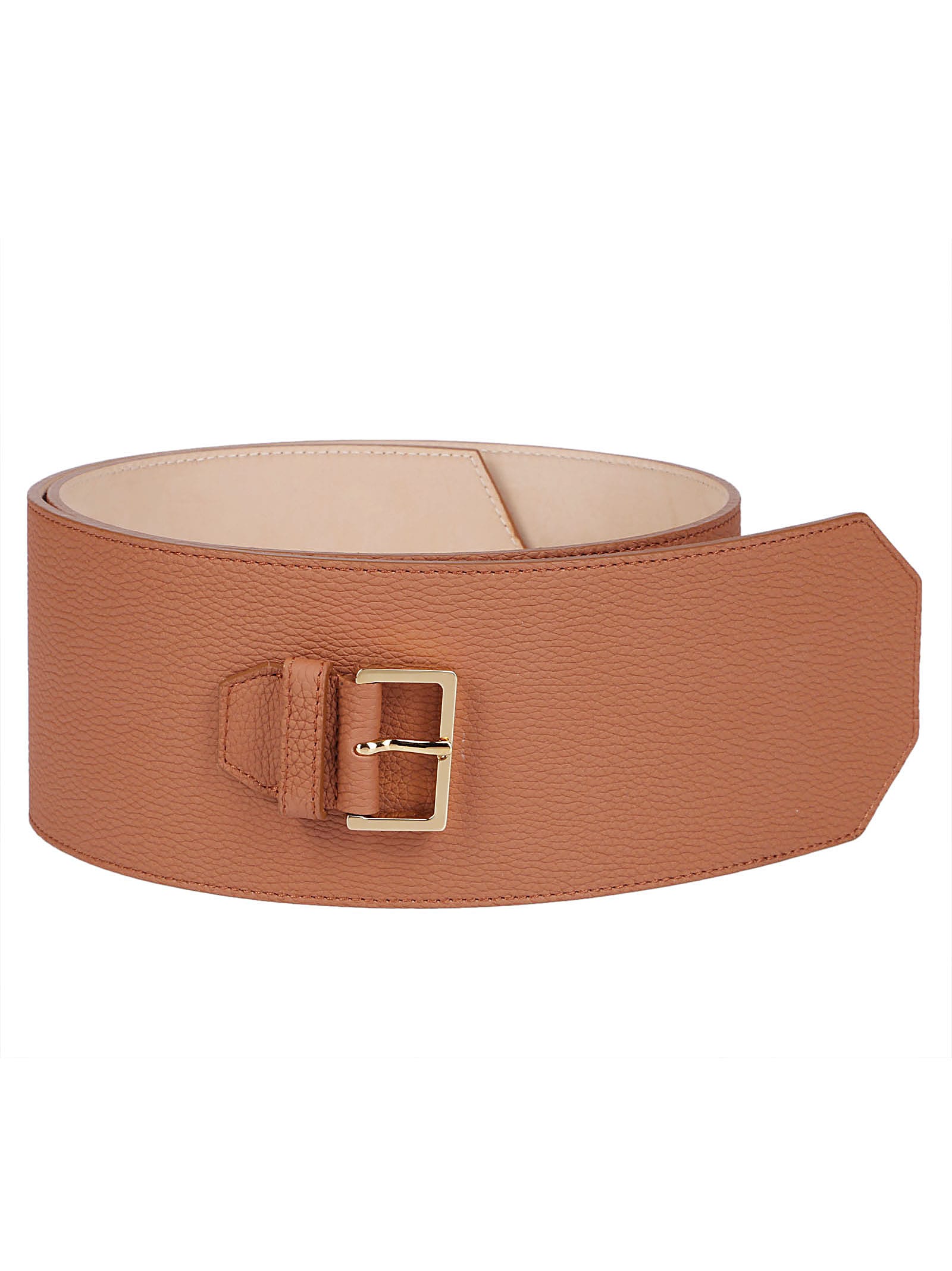 Agnona Brown Leather Belt