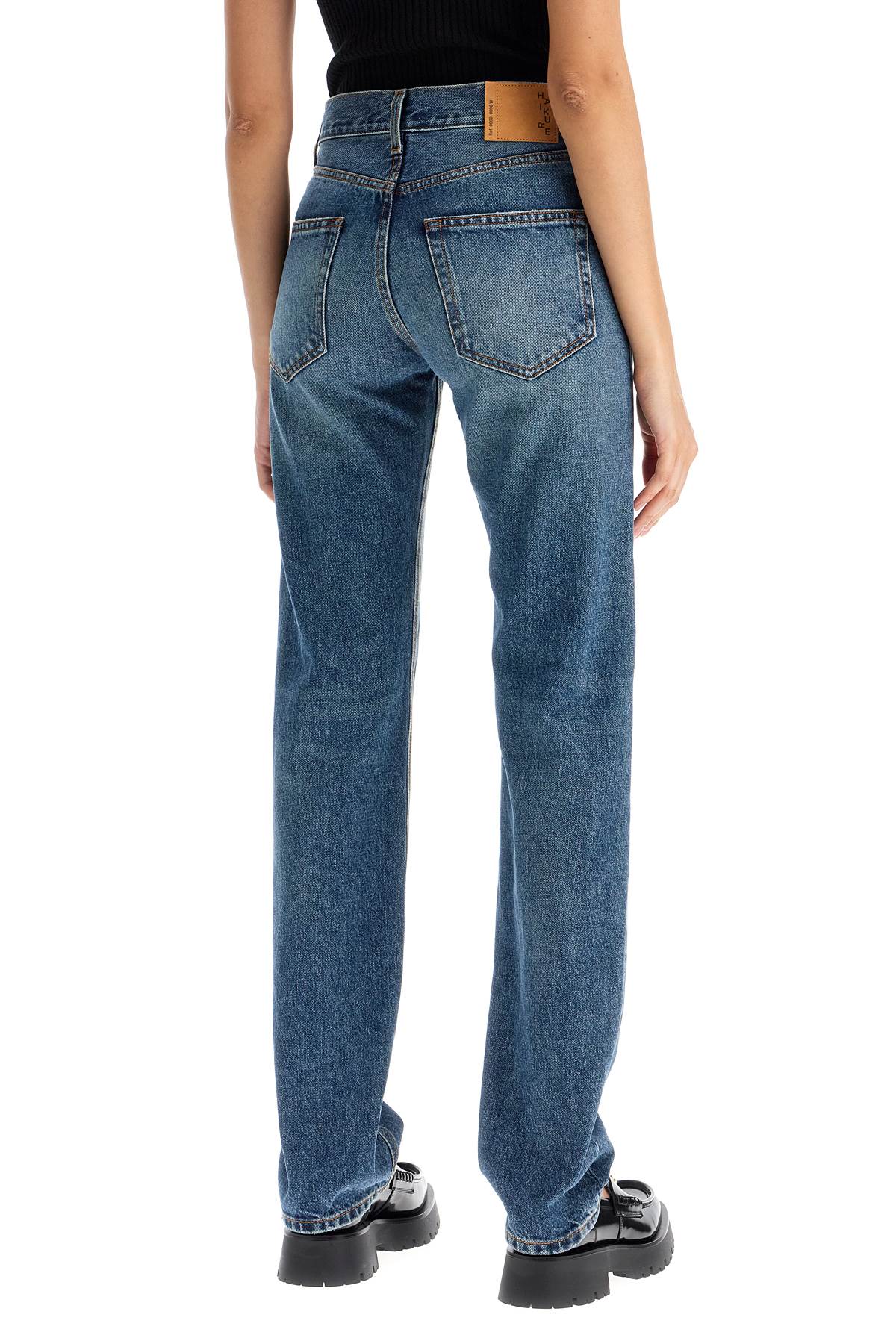 Haikure Cleo Mid-rise Slim Jeans In Mid Blue
