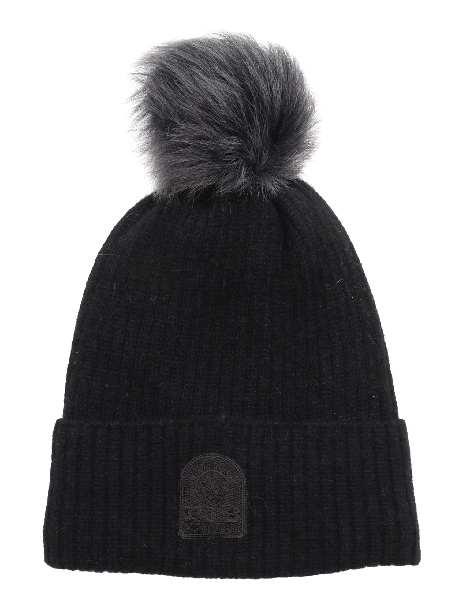 Shop Parajumpers Alpaca Pom Pom Hat Knitted Beanie In Black