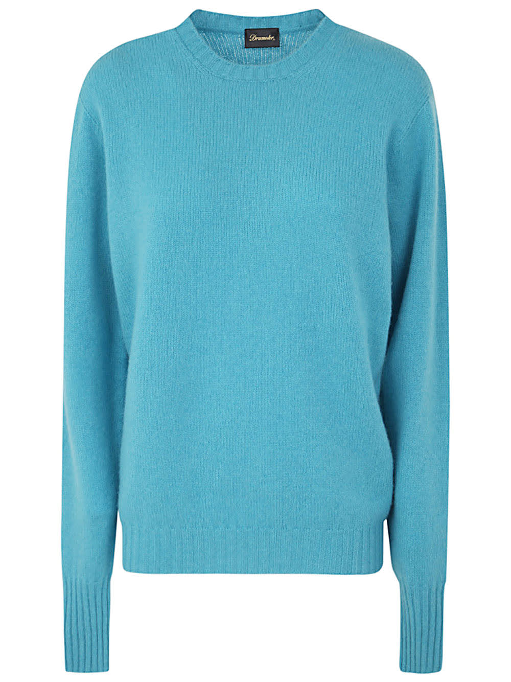 Shop Drumohr Long Sleeve Crew Neck Sweater In Light Blue