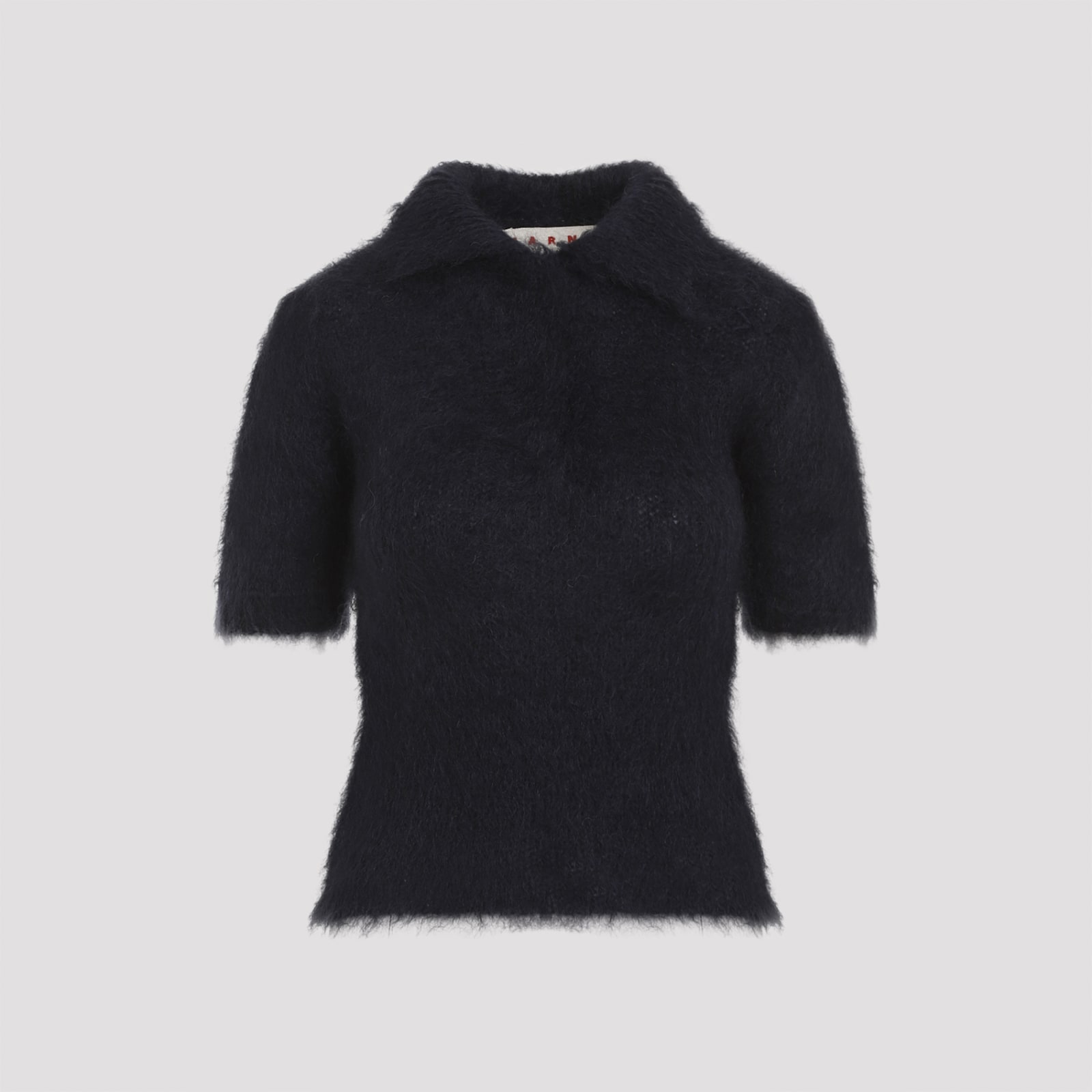 Marni Mohair Polo In Midnight