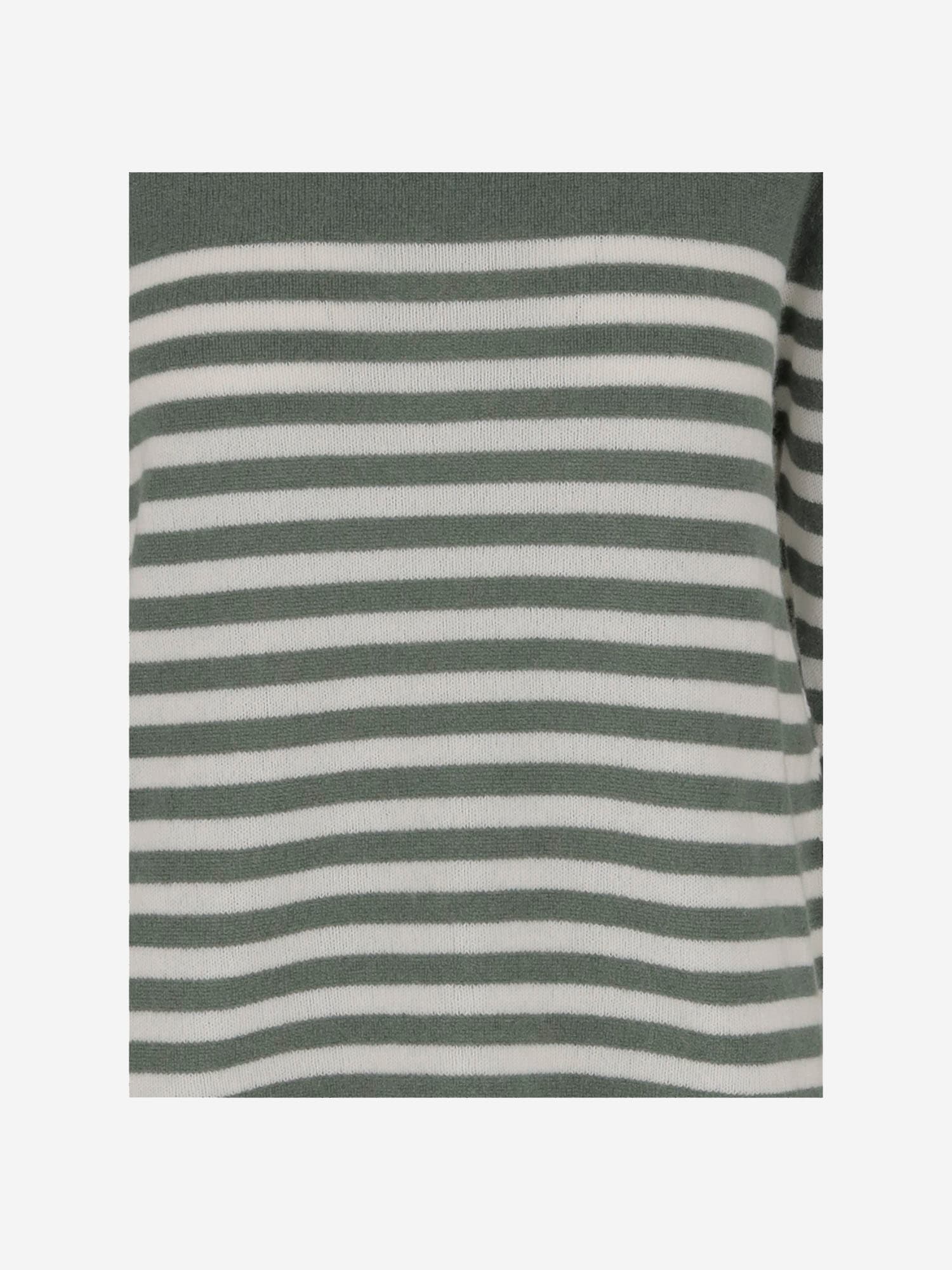 Bruno Manetti Cashmere Sweater With Striped Pattern