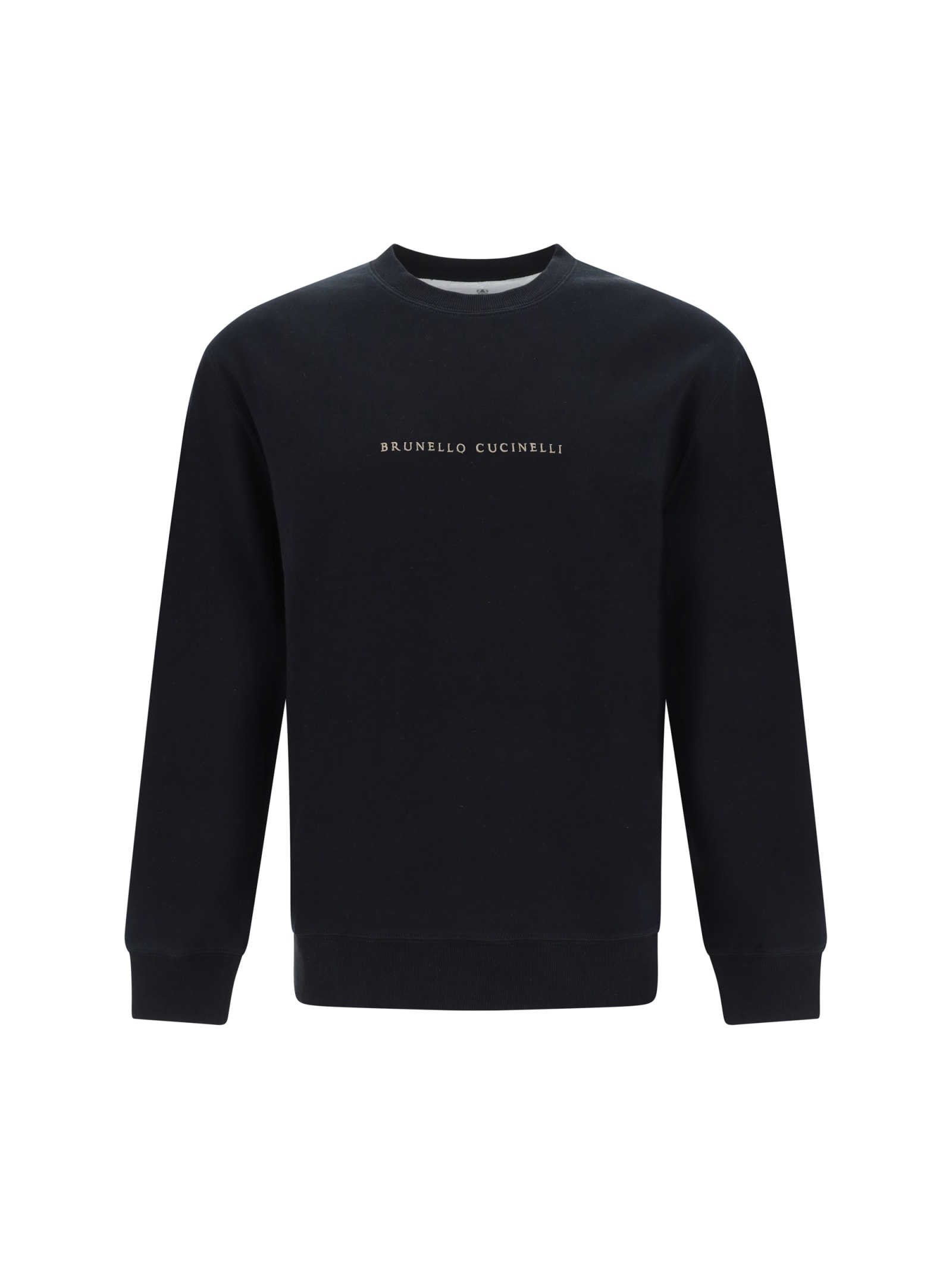 Shop Brunello Cucinelli Sweatshirt In Nero+camel