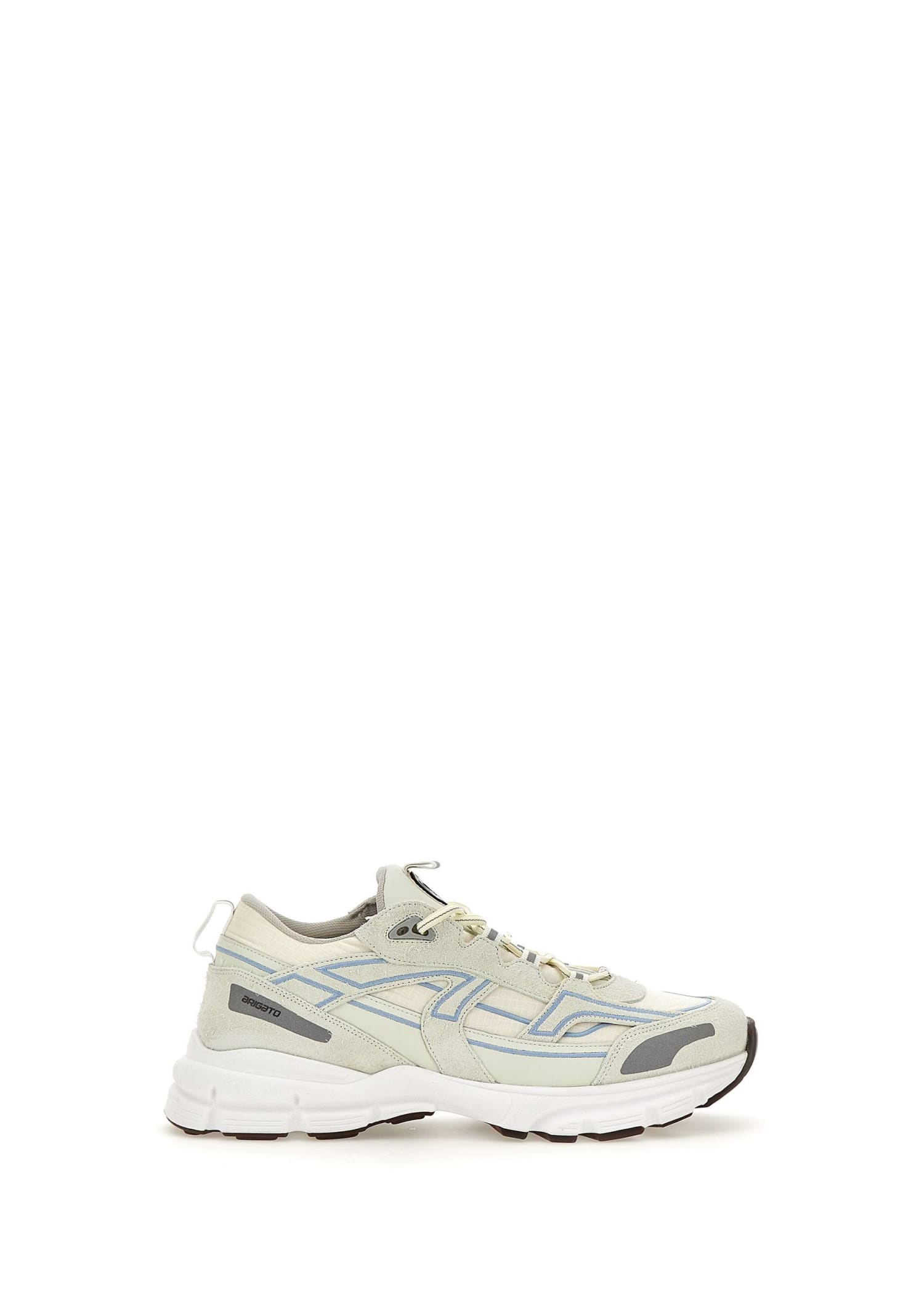 Shop Axel Arigato Marathon R-trail Leather Sneakers In Blue-beige