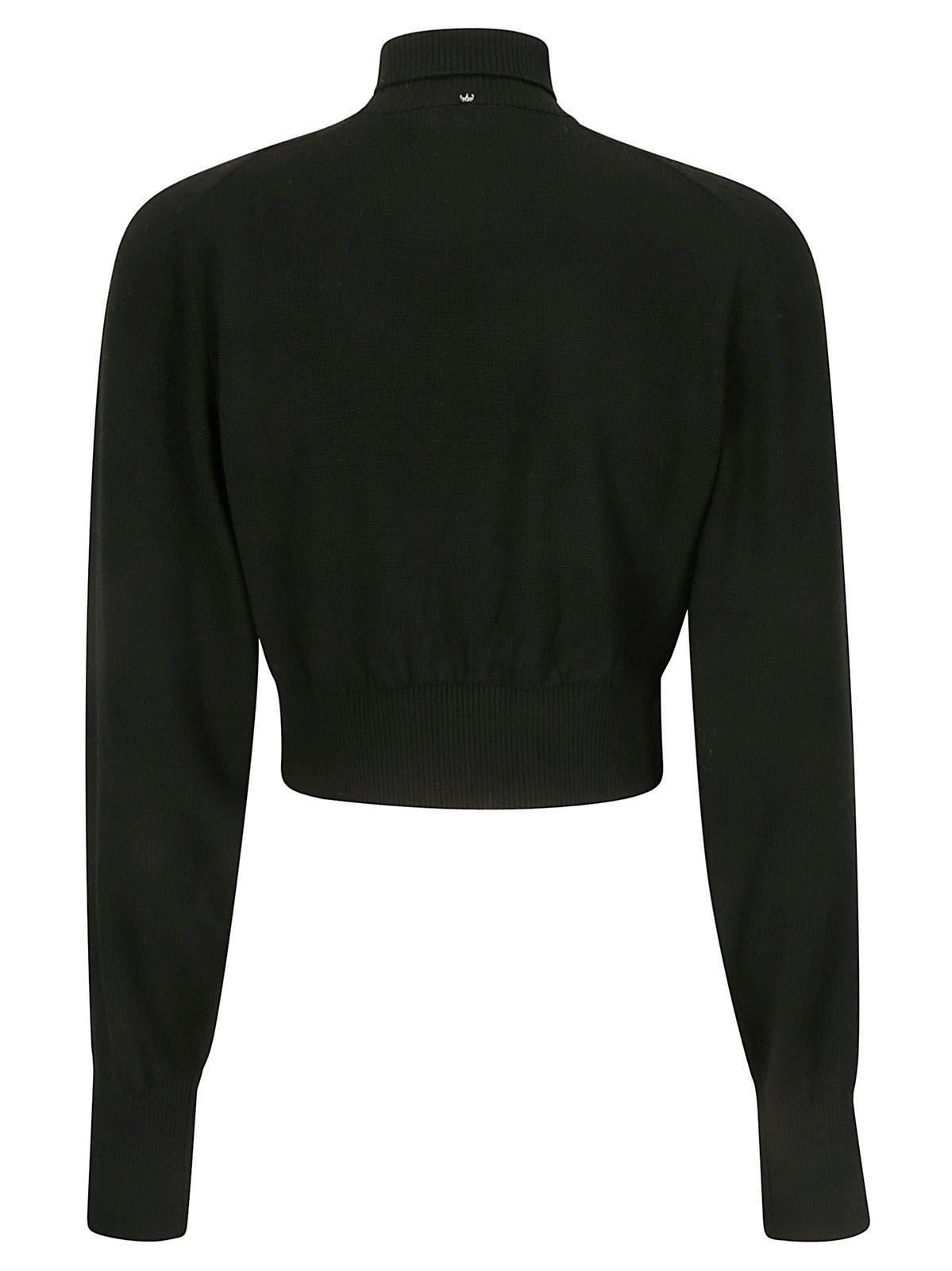 Shop Sportmax High Neck Long-sleeved Jumper In C