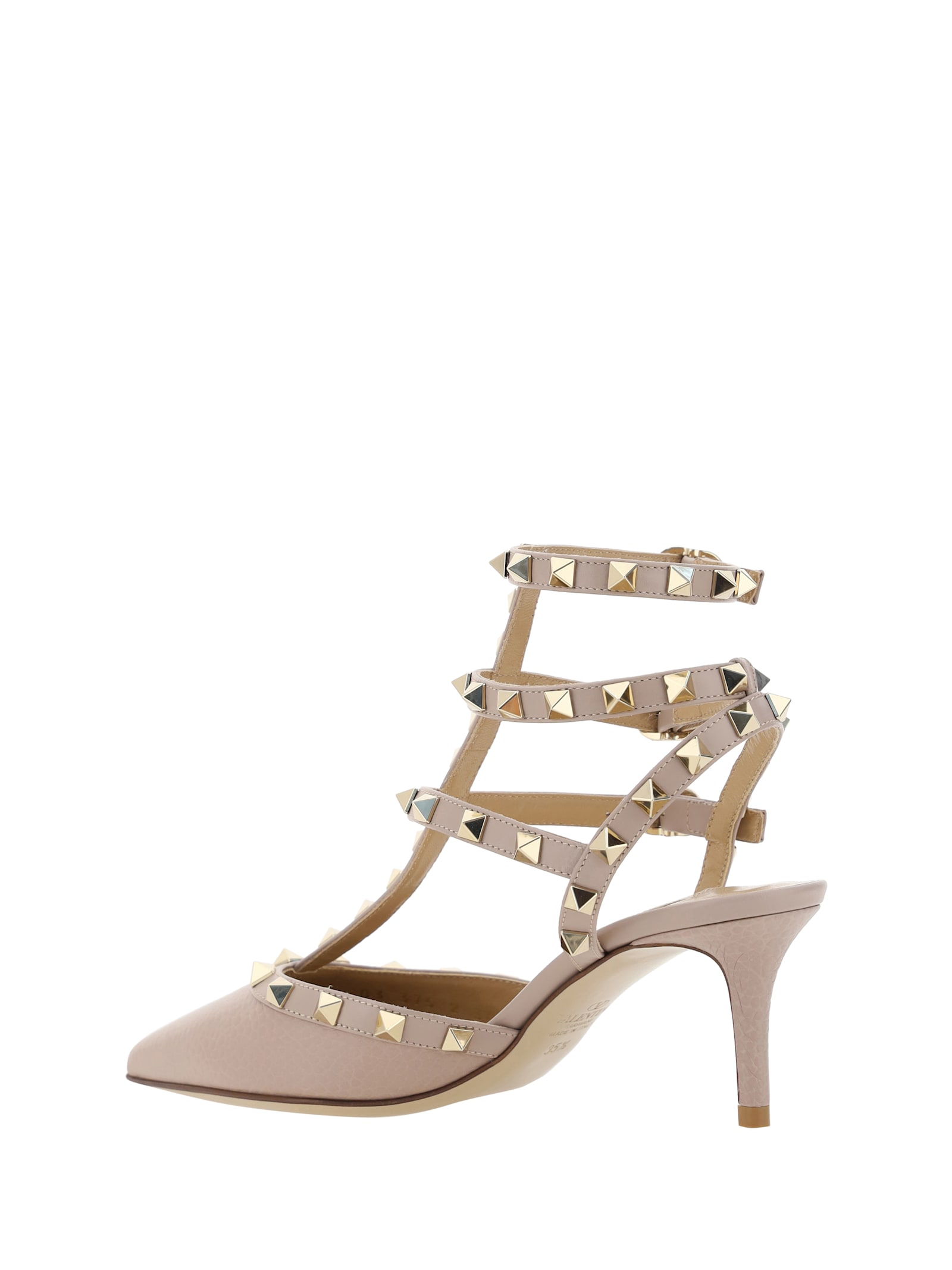 Shop Valentino Rockstud Pumps In Poudre