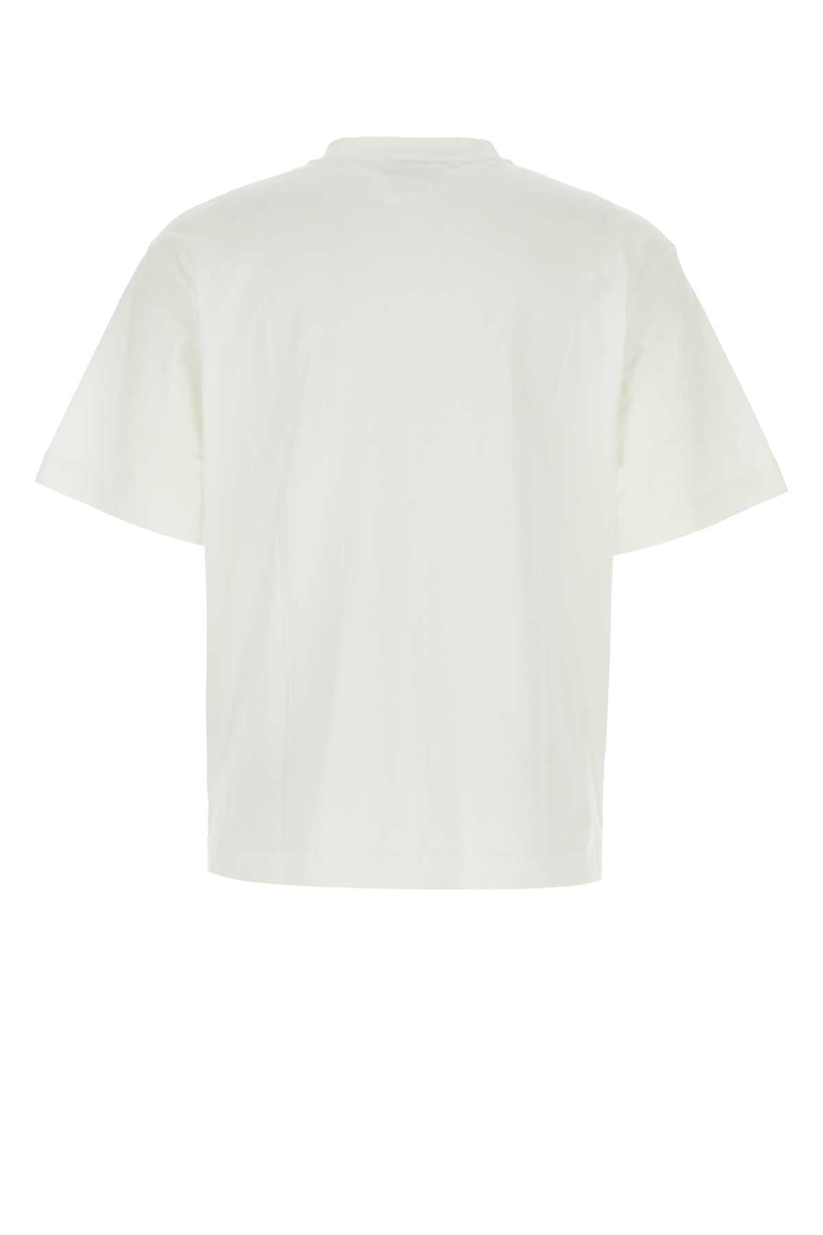 Shop Off-white White Cotton Oversize T-shirt In 0110