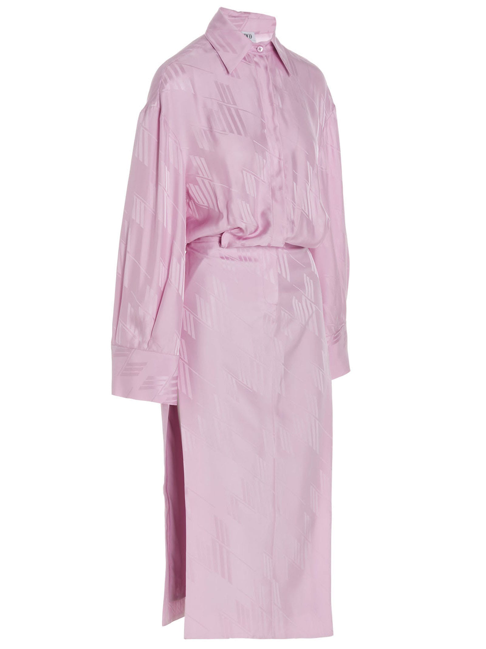 Shop Attico Charla Dress In Pink