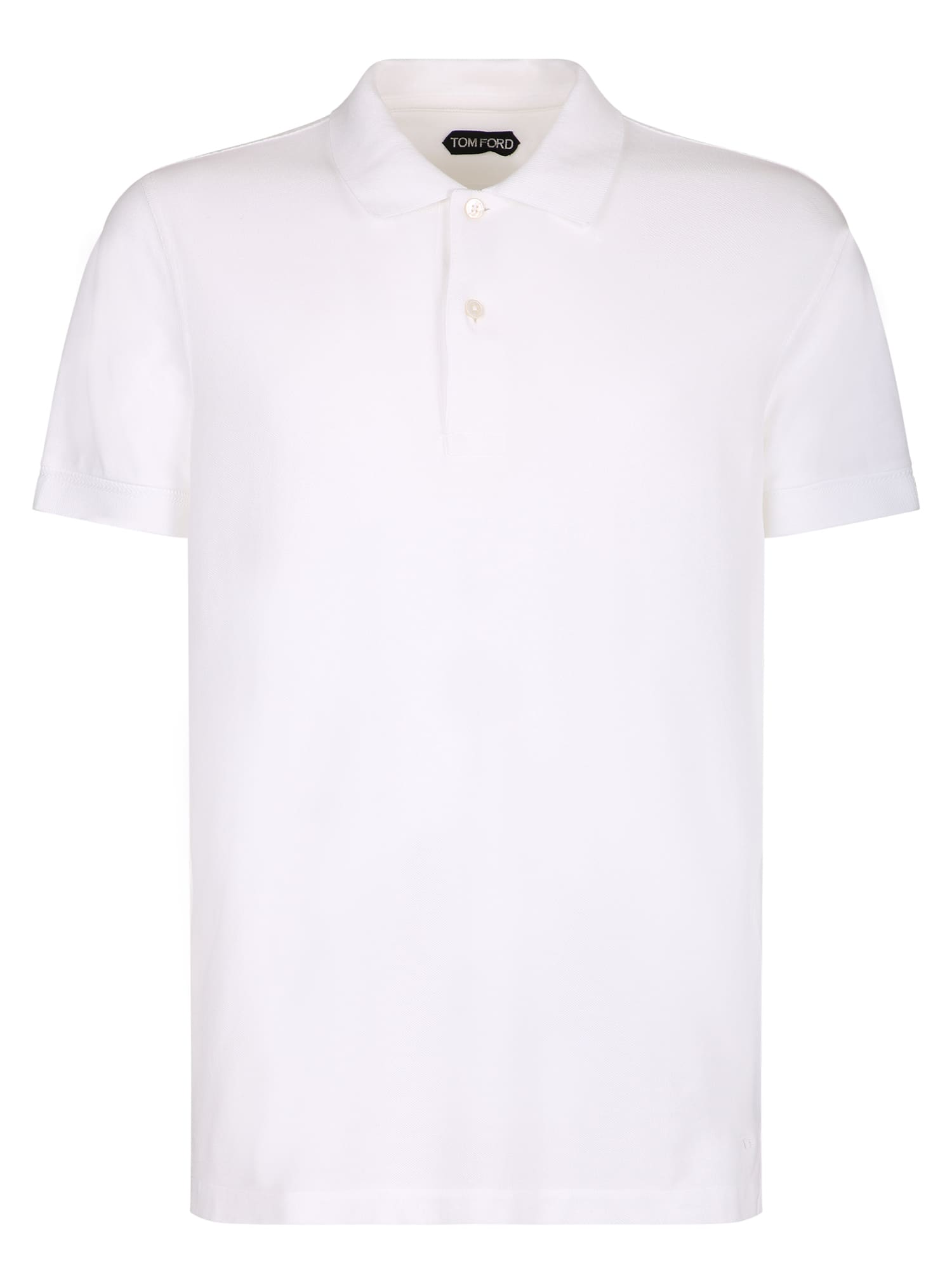 Tom Ford Relaxed Fit Polo In White